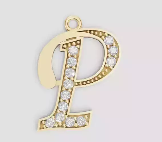 LETTER PENDANT P
