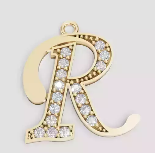 LETTER PENDANT R