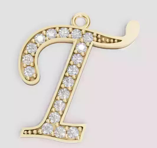 LETTER PENDANT T