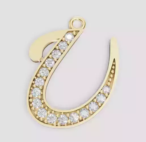 LETTER PENDANT U