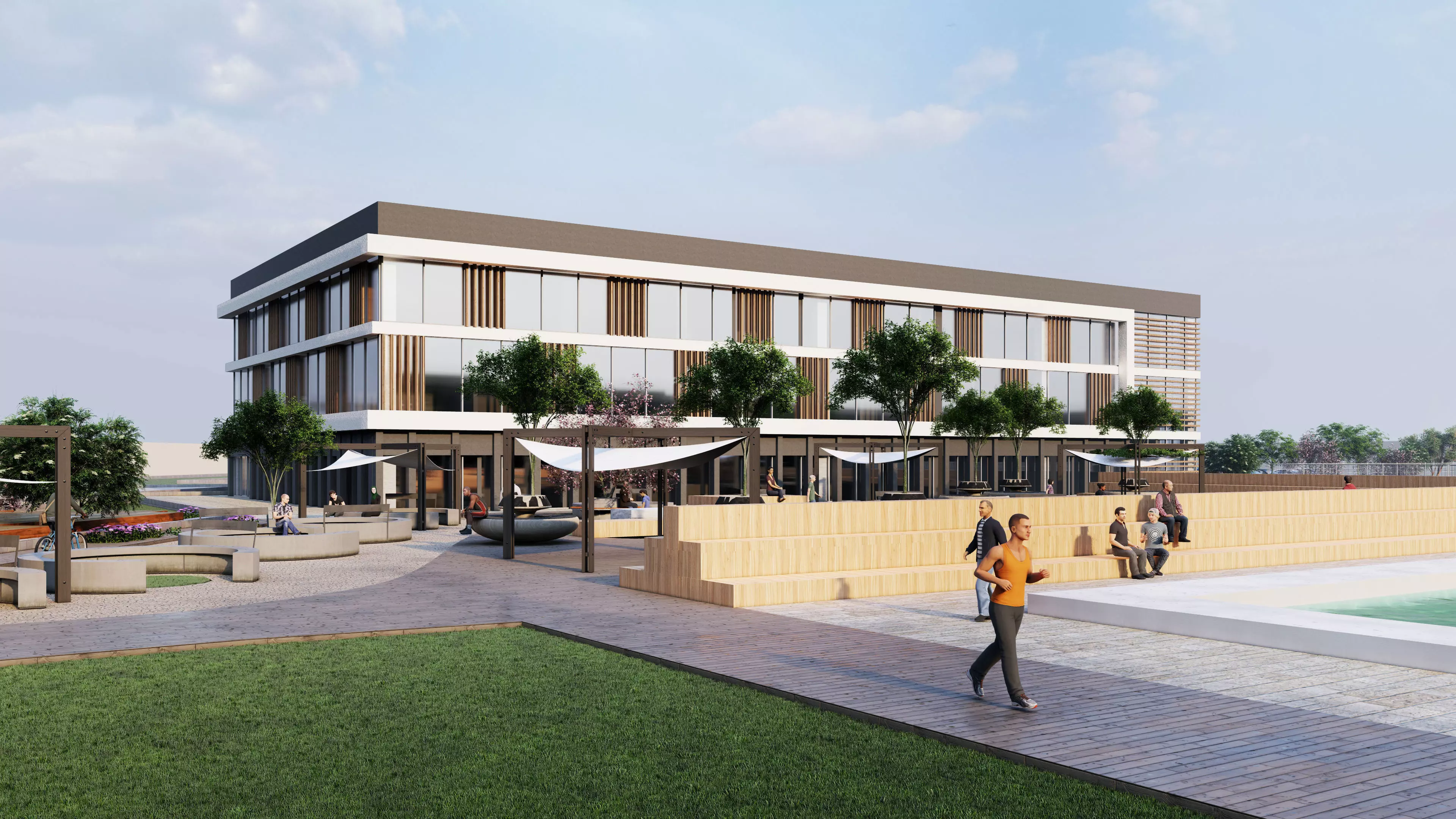 Modern Sports Center 3D model_5