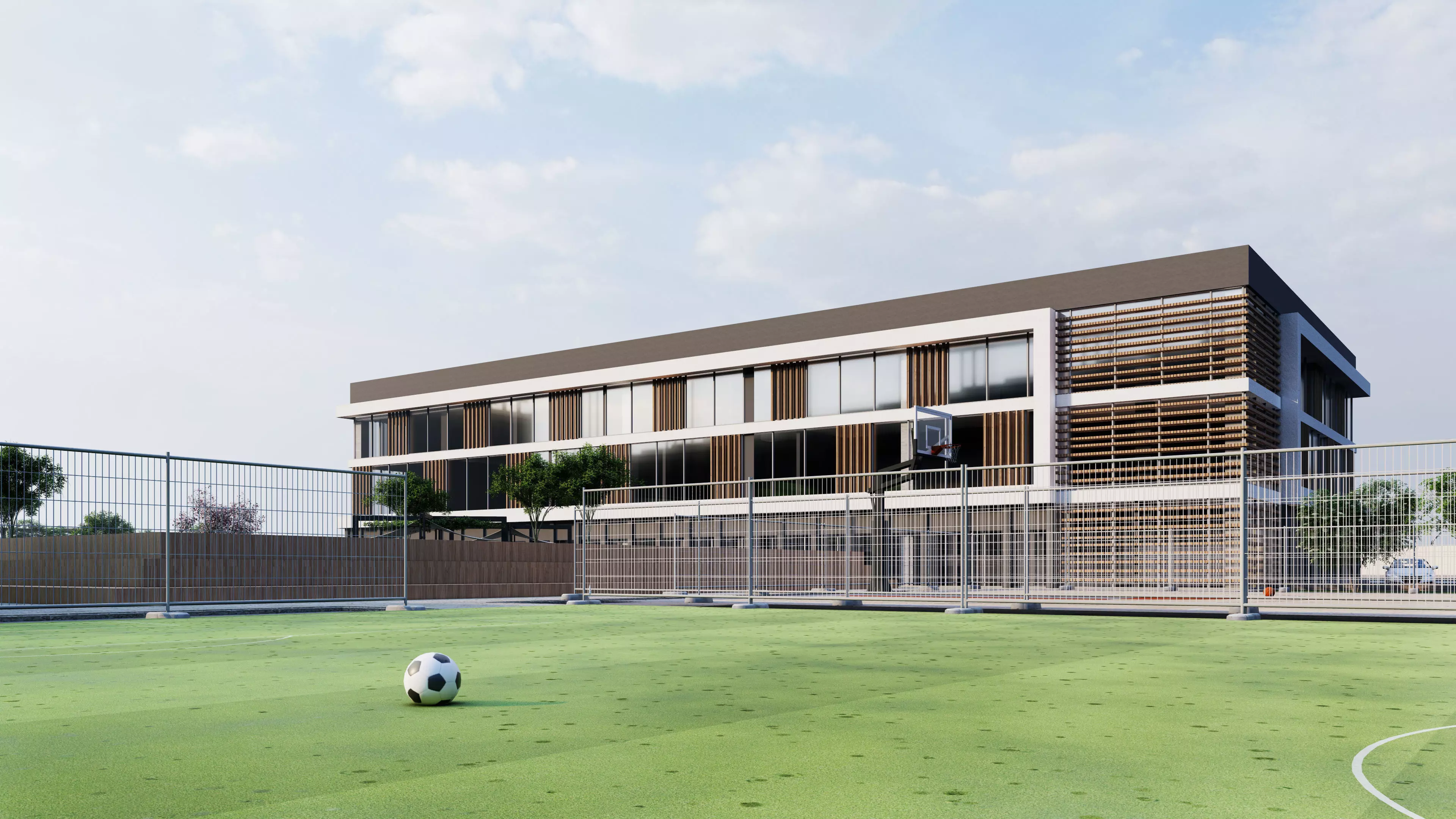 Modern Sports Center 3D model_1