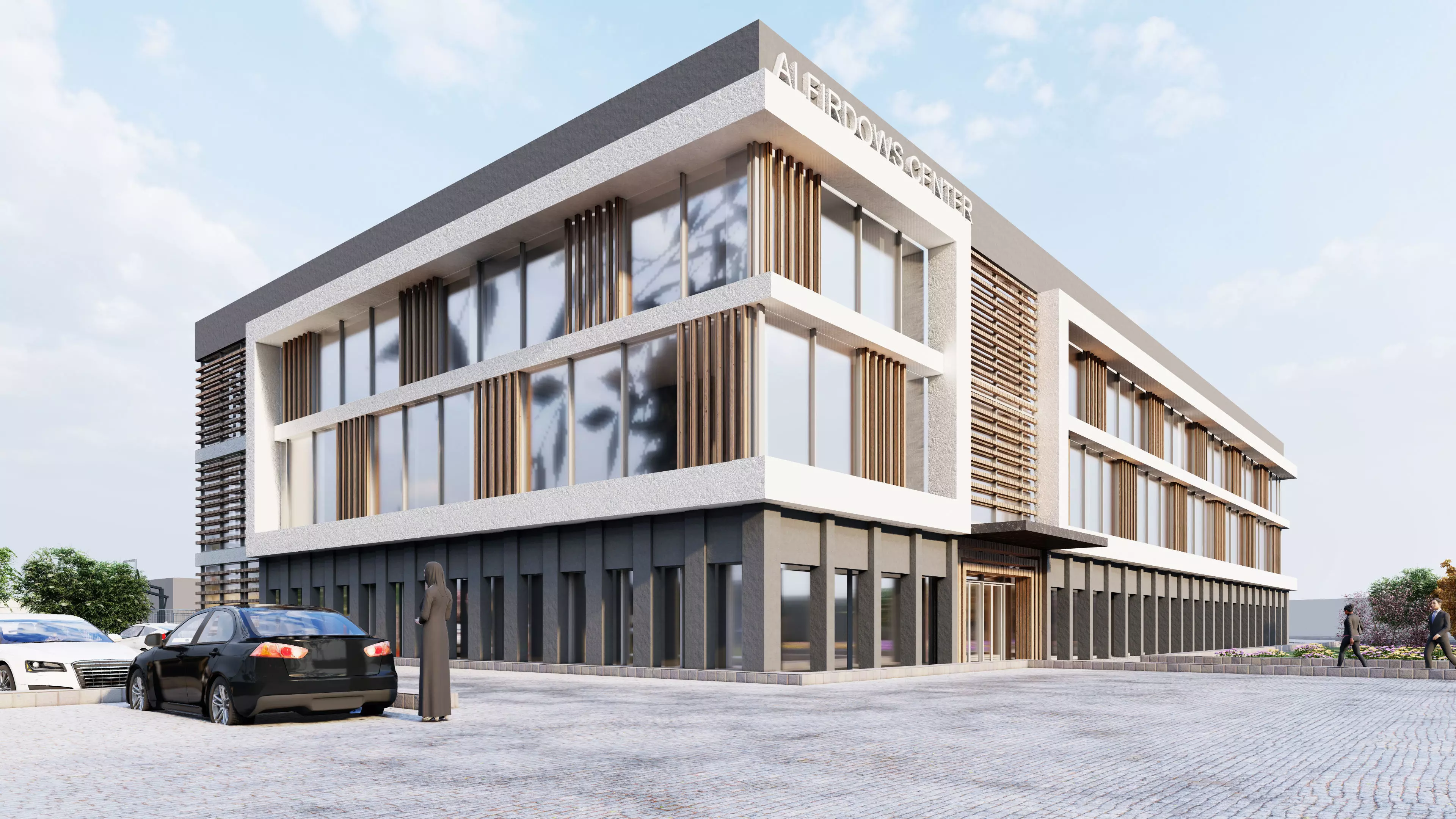 Modern Sports Center 3D model_0