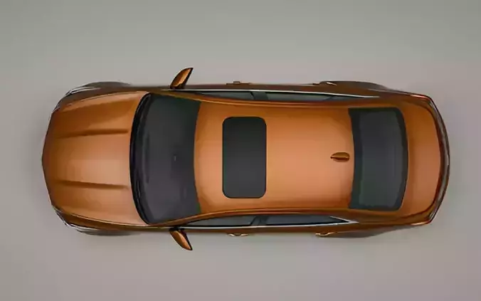 Cadillac Sedan Low-poly 3D model 4