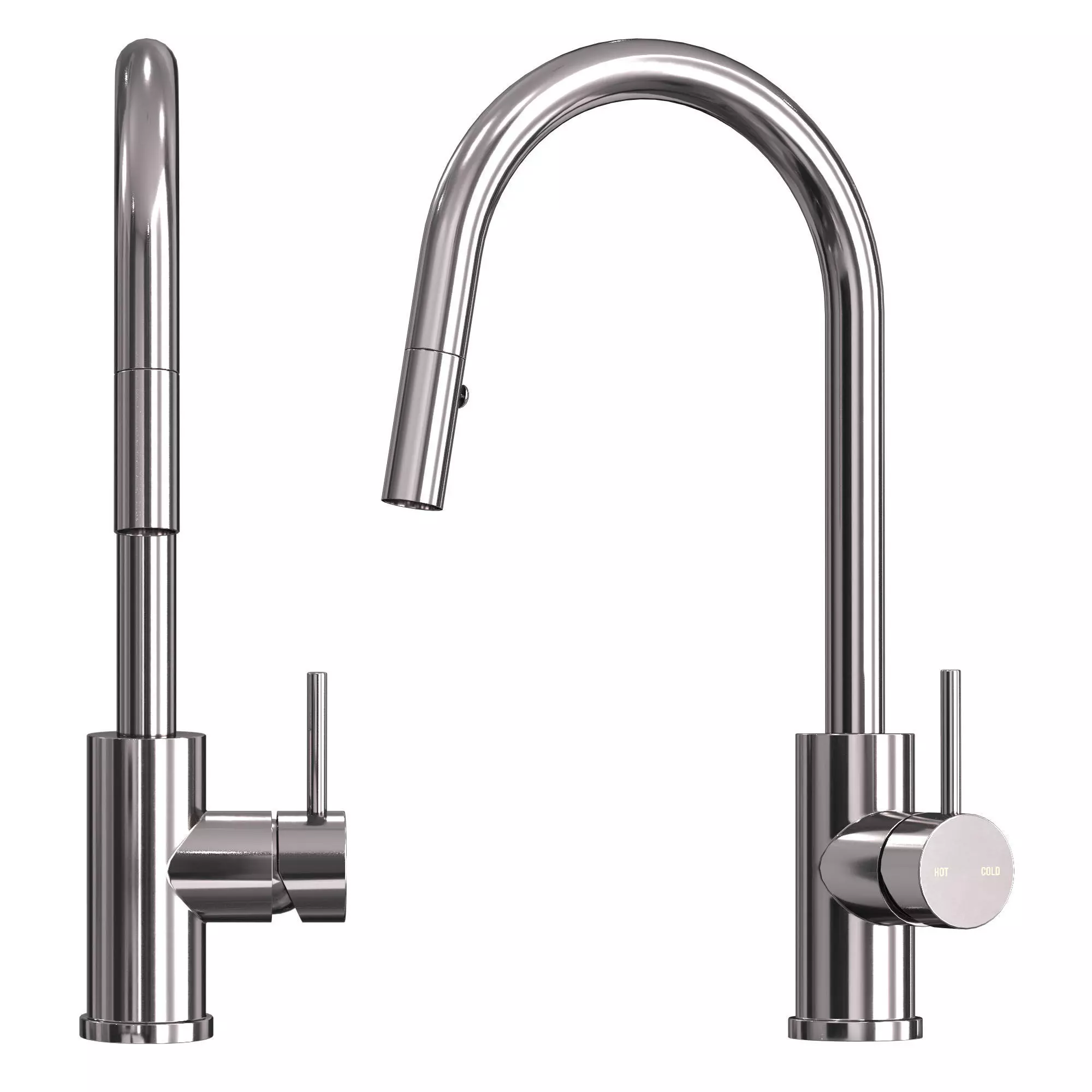  Cioso Pullout Spray Sink Mixer Chrome 3D model_0