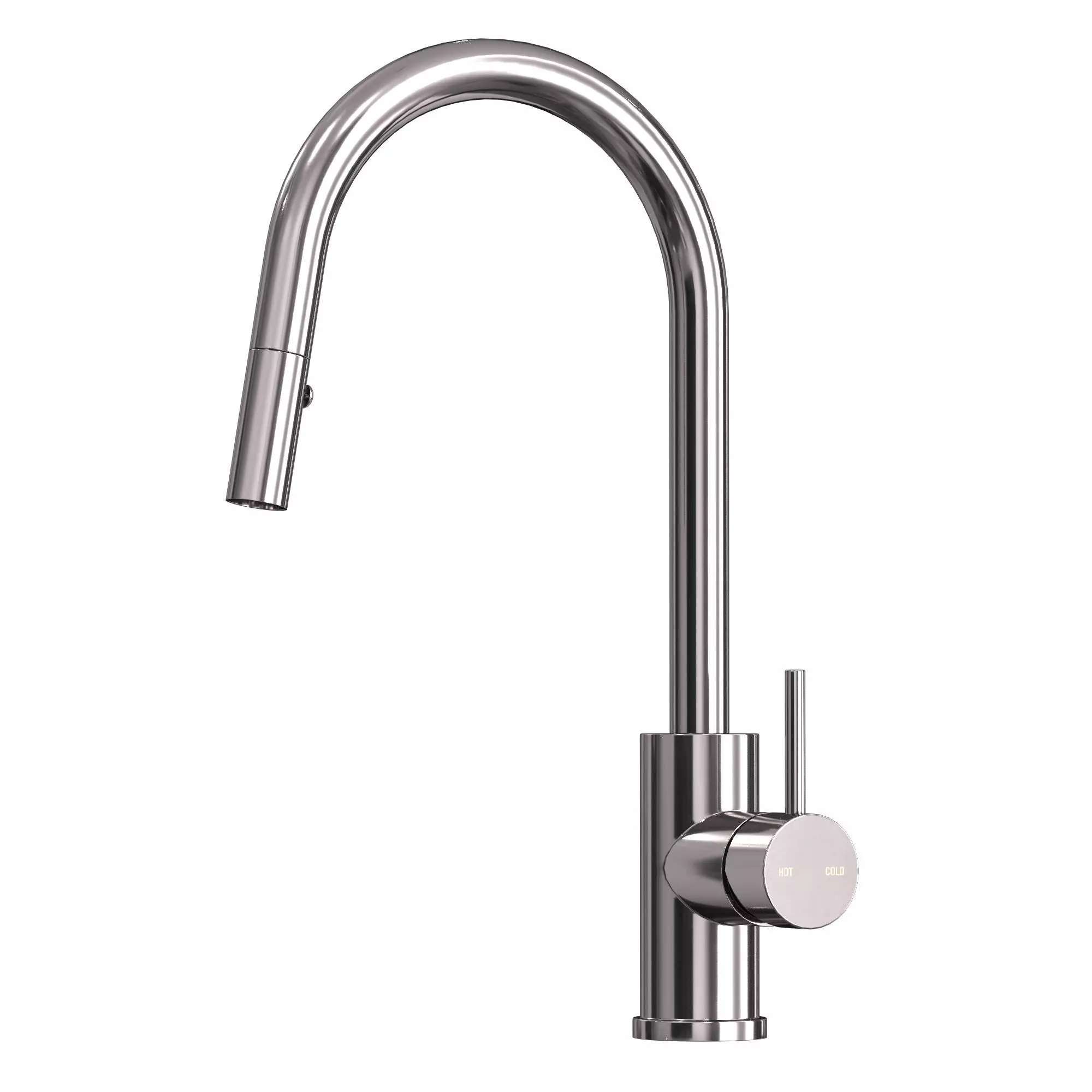  Cioso Pullout Spray Sink Mixer Chrome 3D model_1