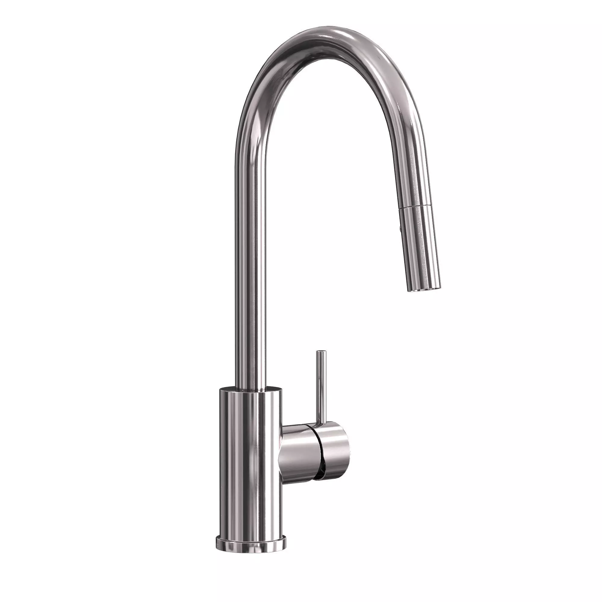 Cioso Pullout Spray Sink Mixer Chrome 3D model_5