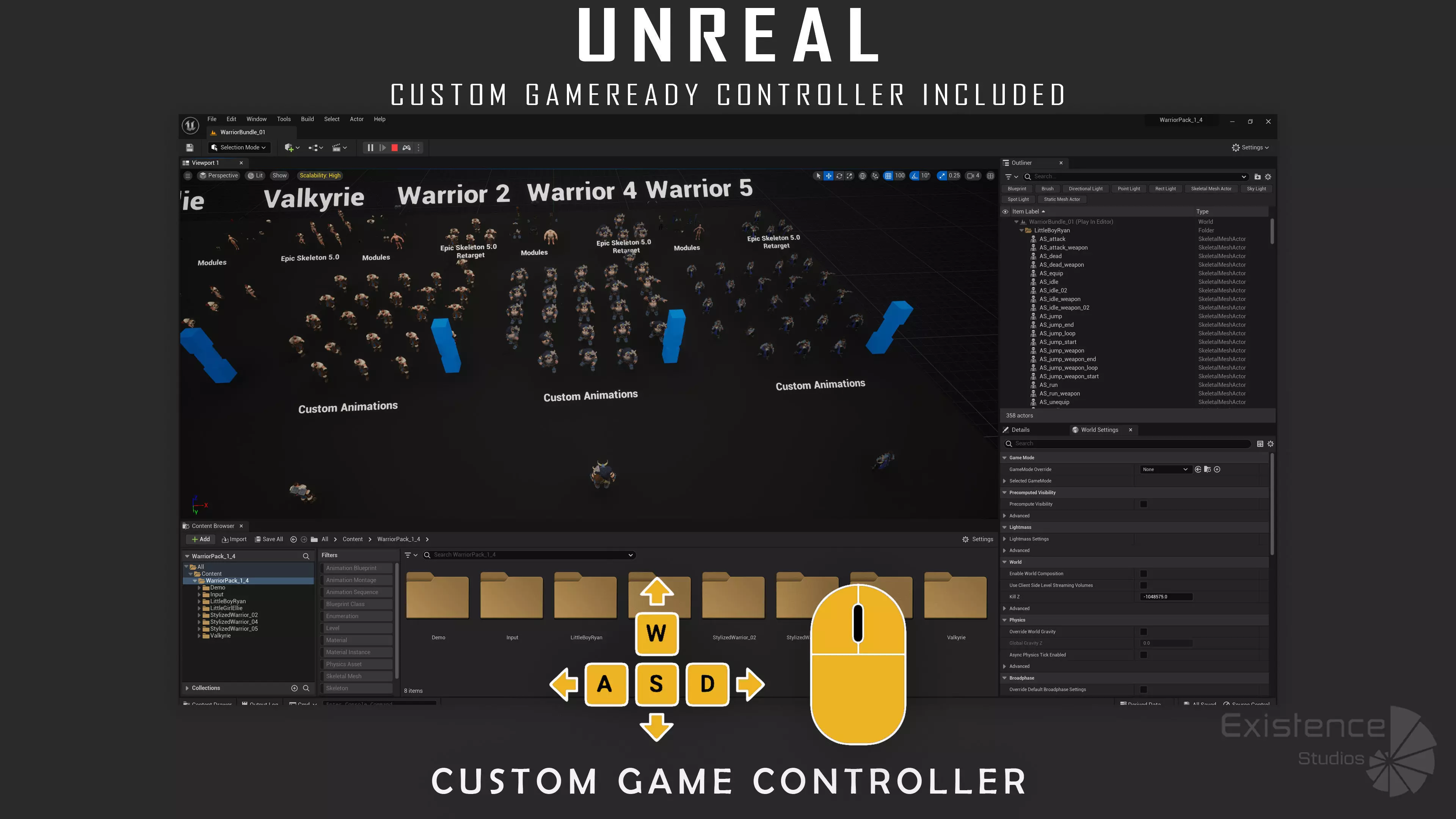 Pack 1 and 4 - Stylized Characters Warriors - 73 Low-poly 3D model_34
