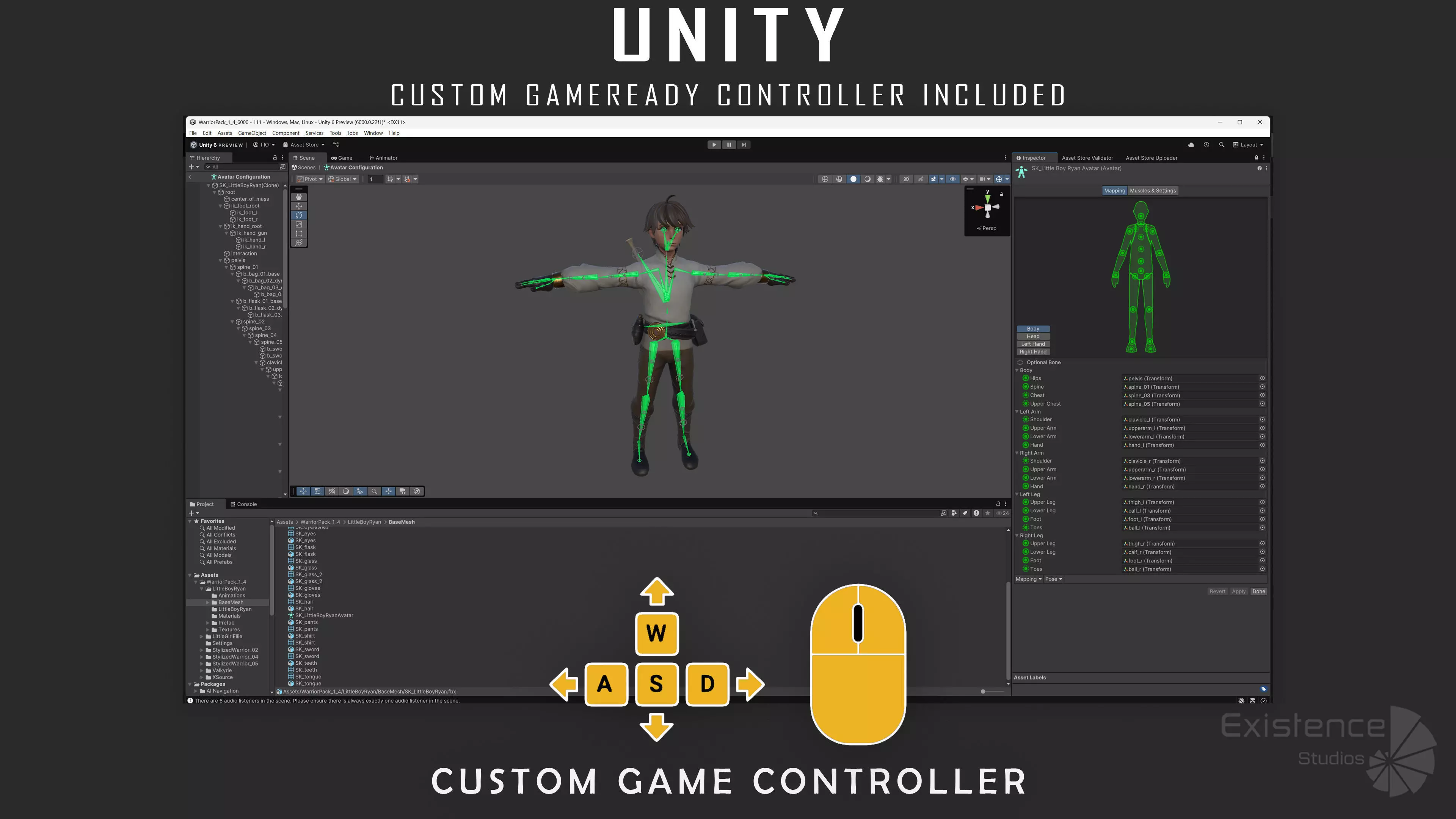 Pack 1 and 4 - Stylized Characters Warriors - 73 Low-poly 3D model_17