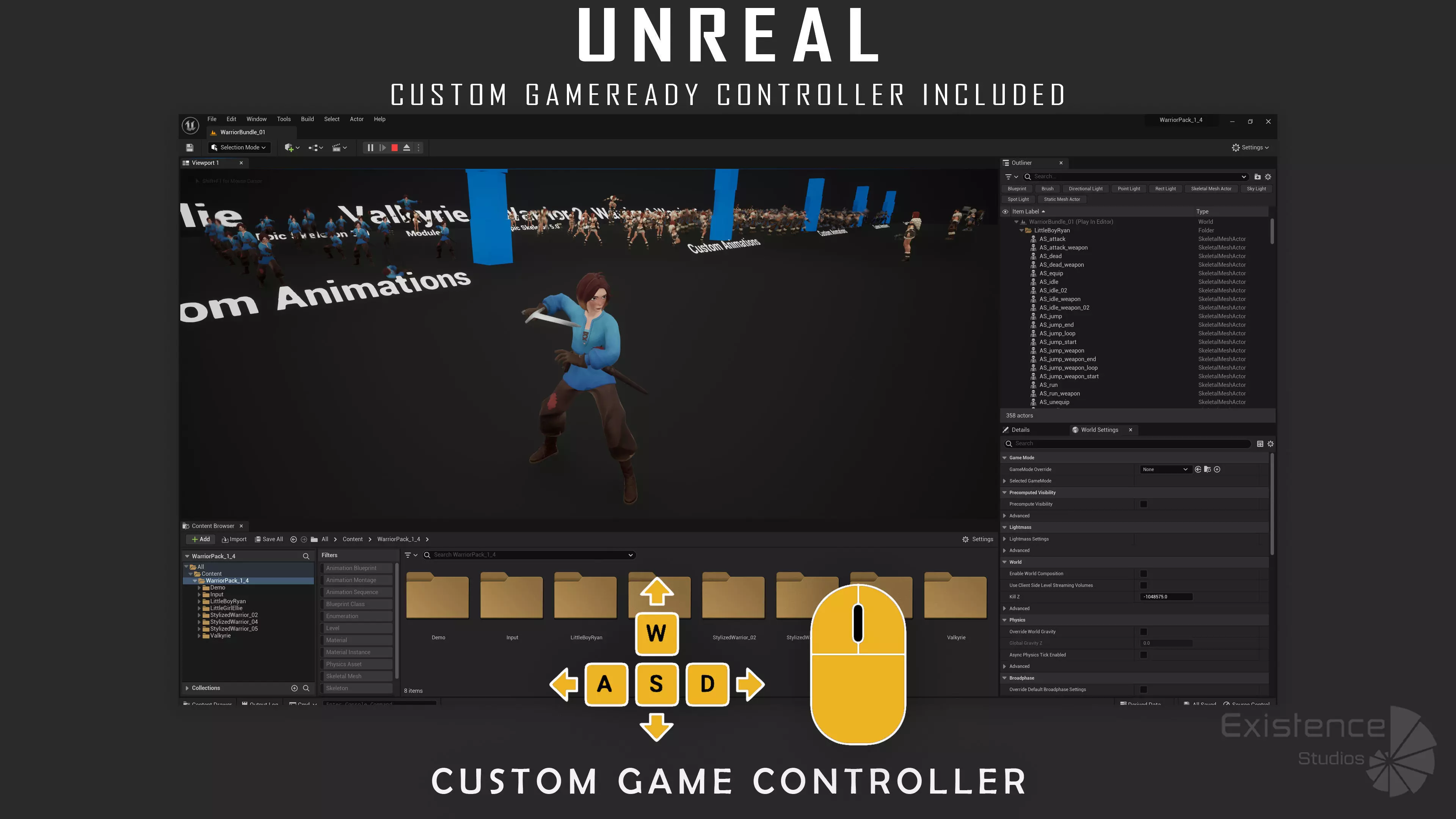 Pack 1 and 4 - Stylized Characters Warriors - 73 Low-poly 3D model_35