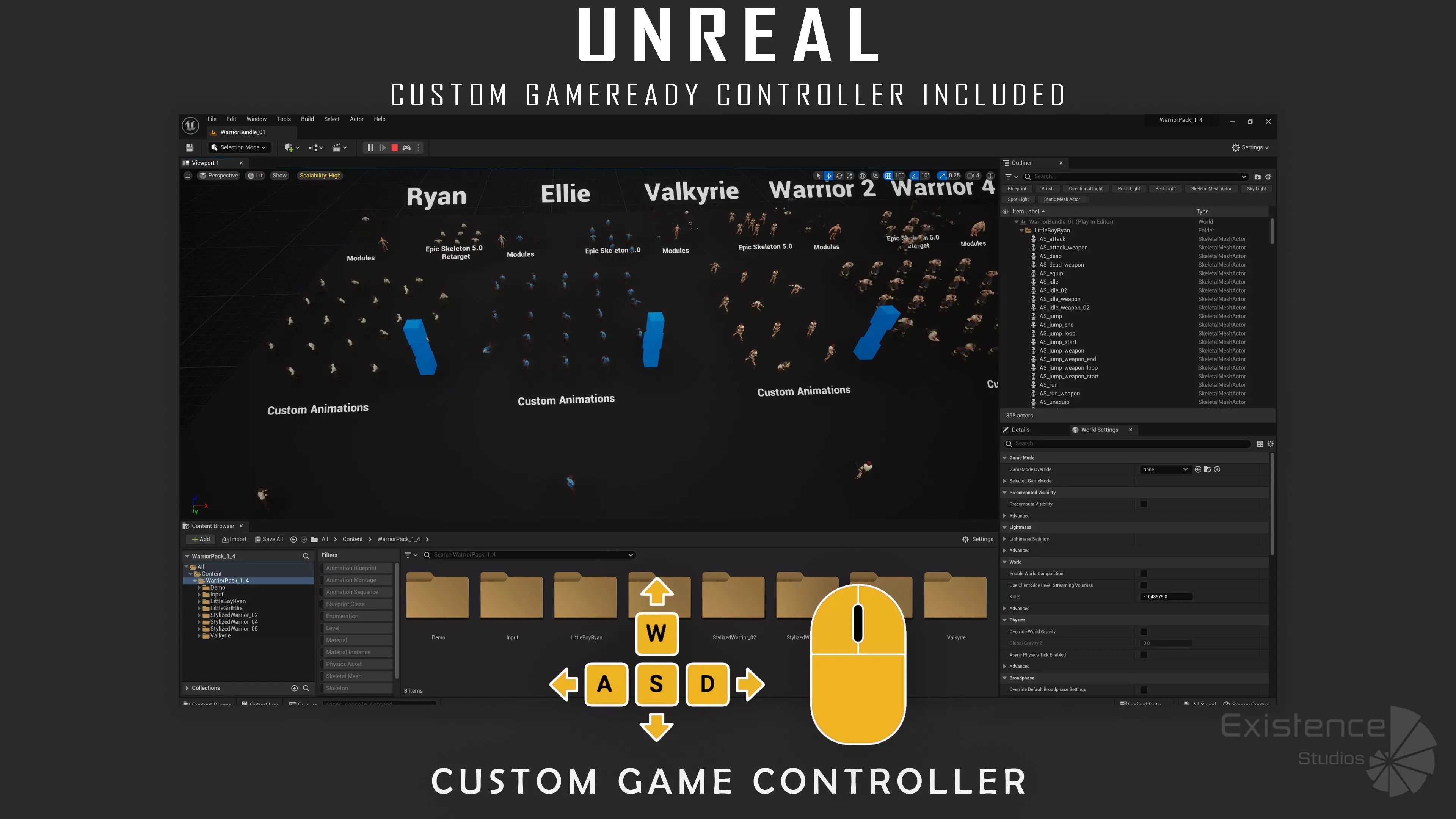 Pack 1 and 4 - Stylized Characters Warriors - 73 Low-poly 3D model_33