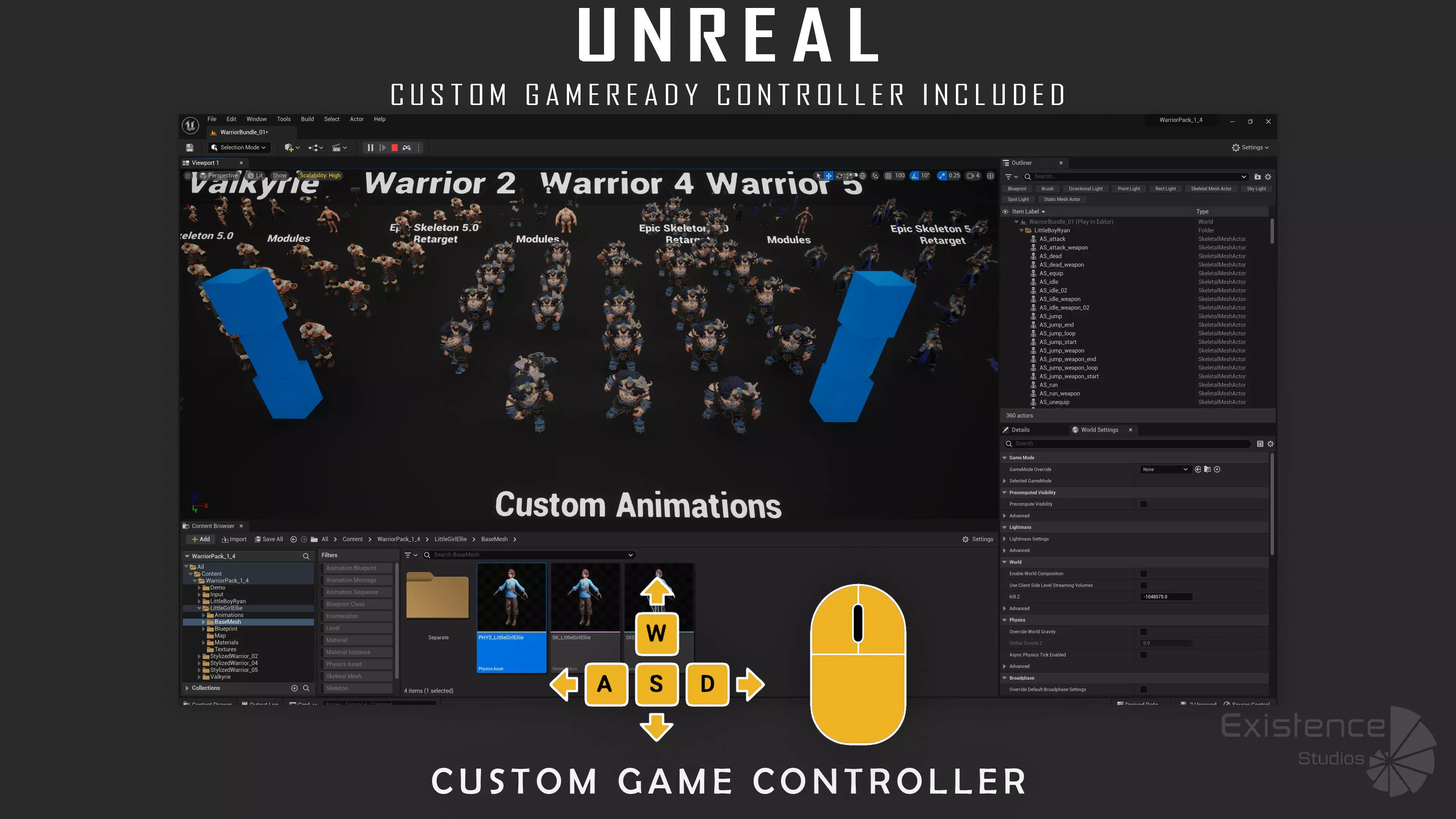 Pack 1 and 4 - Stylized Characters Warriors - 73 Low-poly 3D model_31