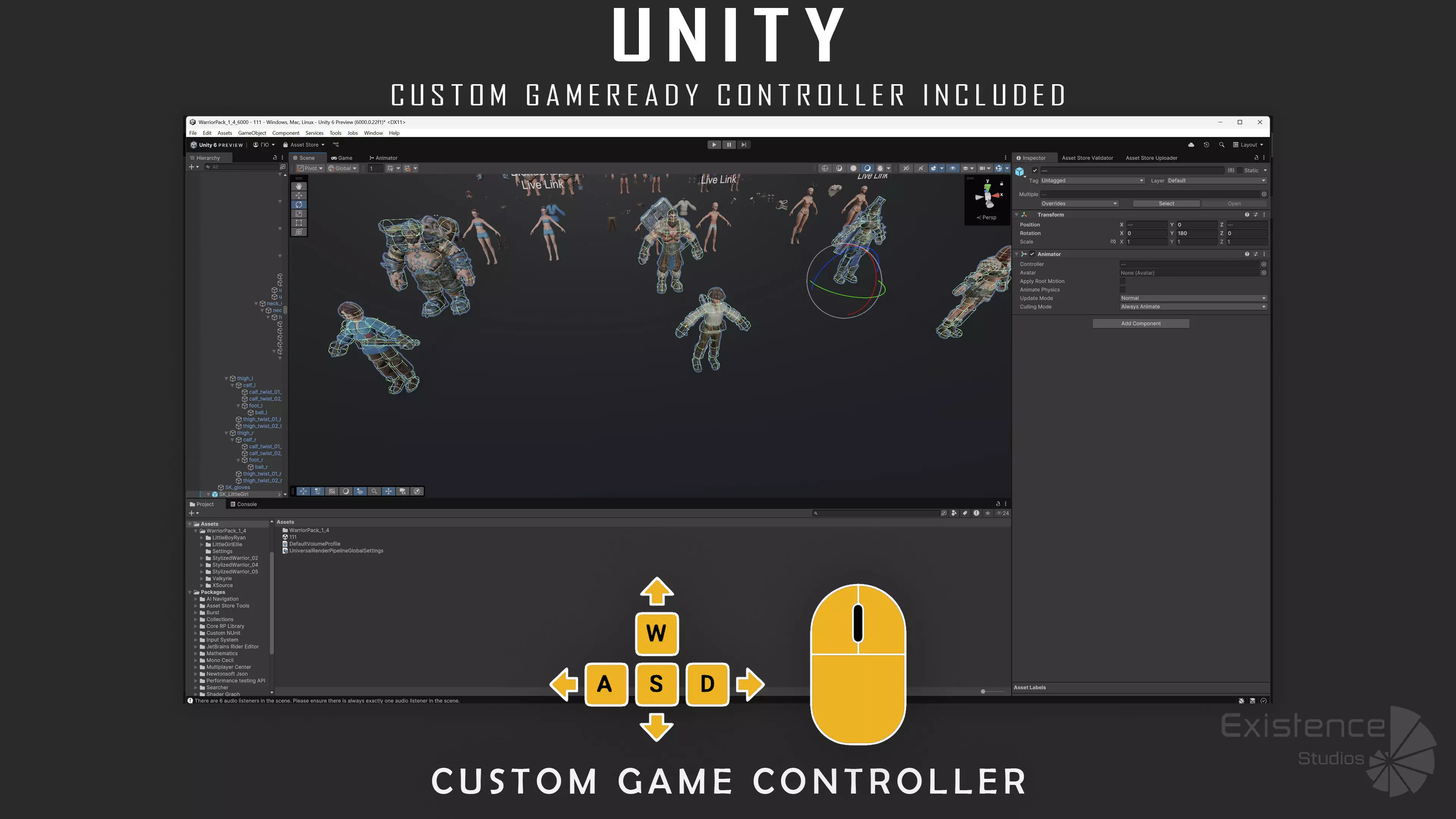 Pack 1 and 4 - Stylized Characters Warriors - 73 Low-poly 3D model_18