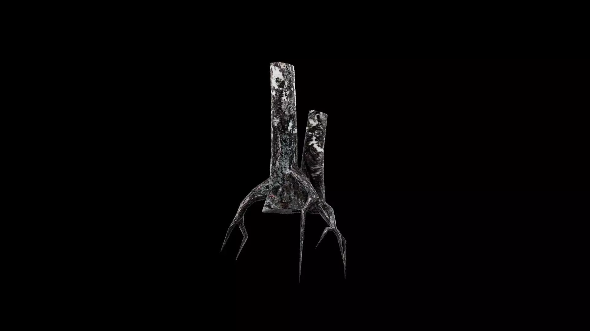 Dead Tree Low-poly 3D model_6