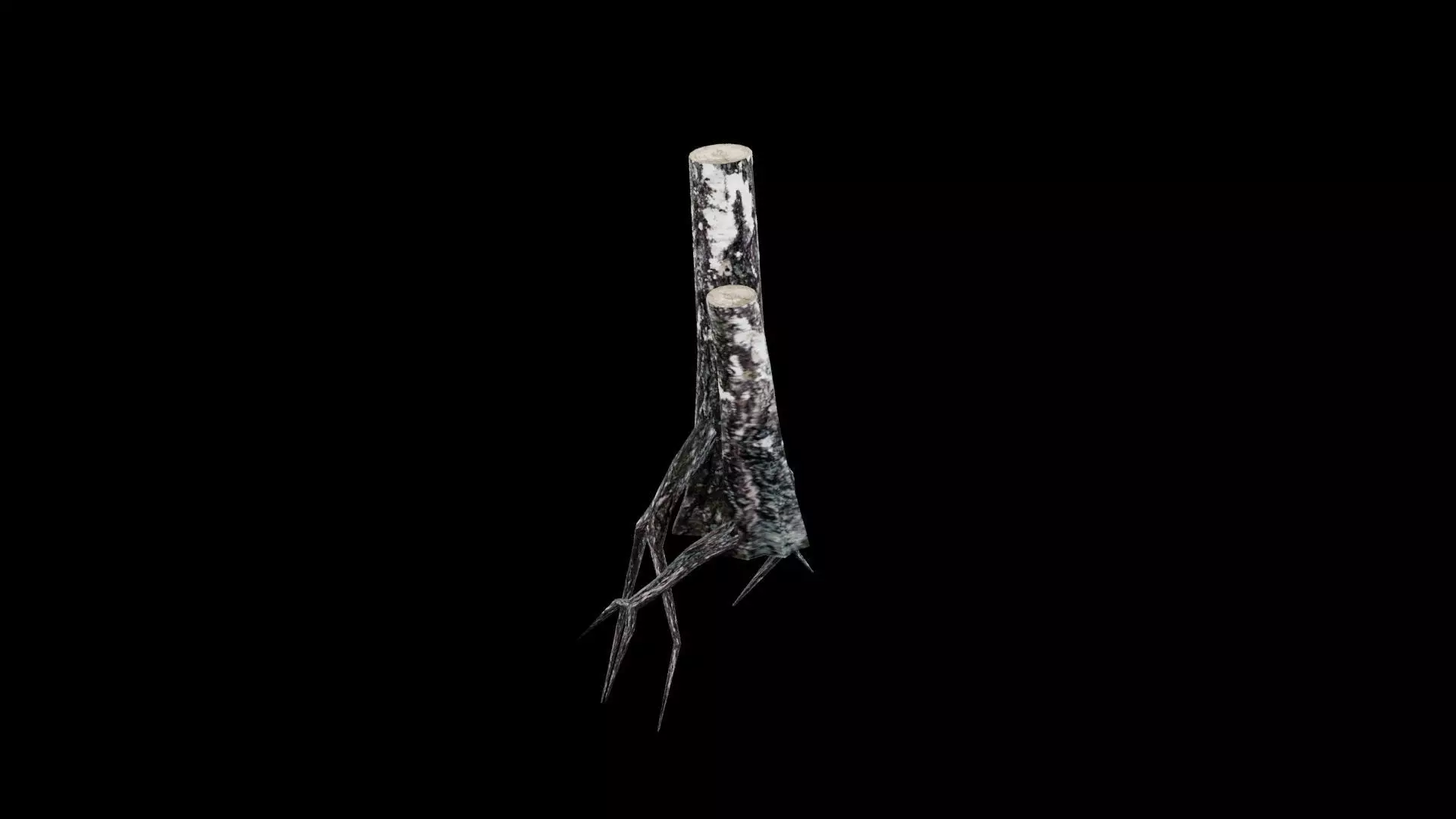 Dead Tree Low-poly 3D model_5