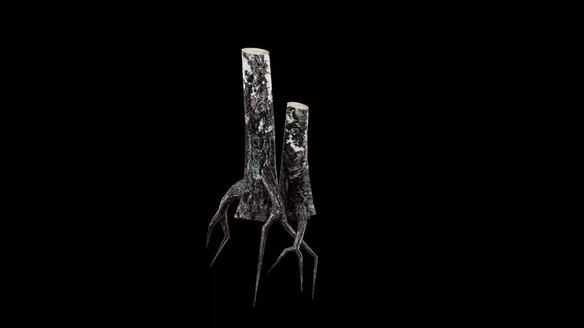 Dead Tree Low-poly 3D model_1