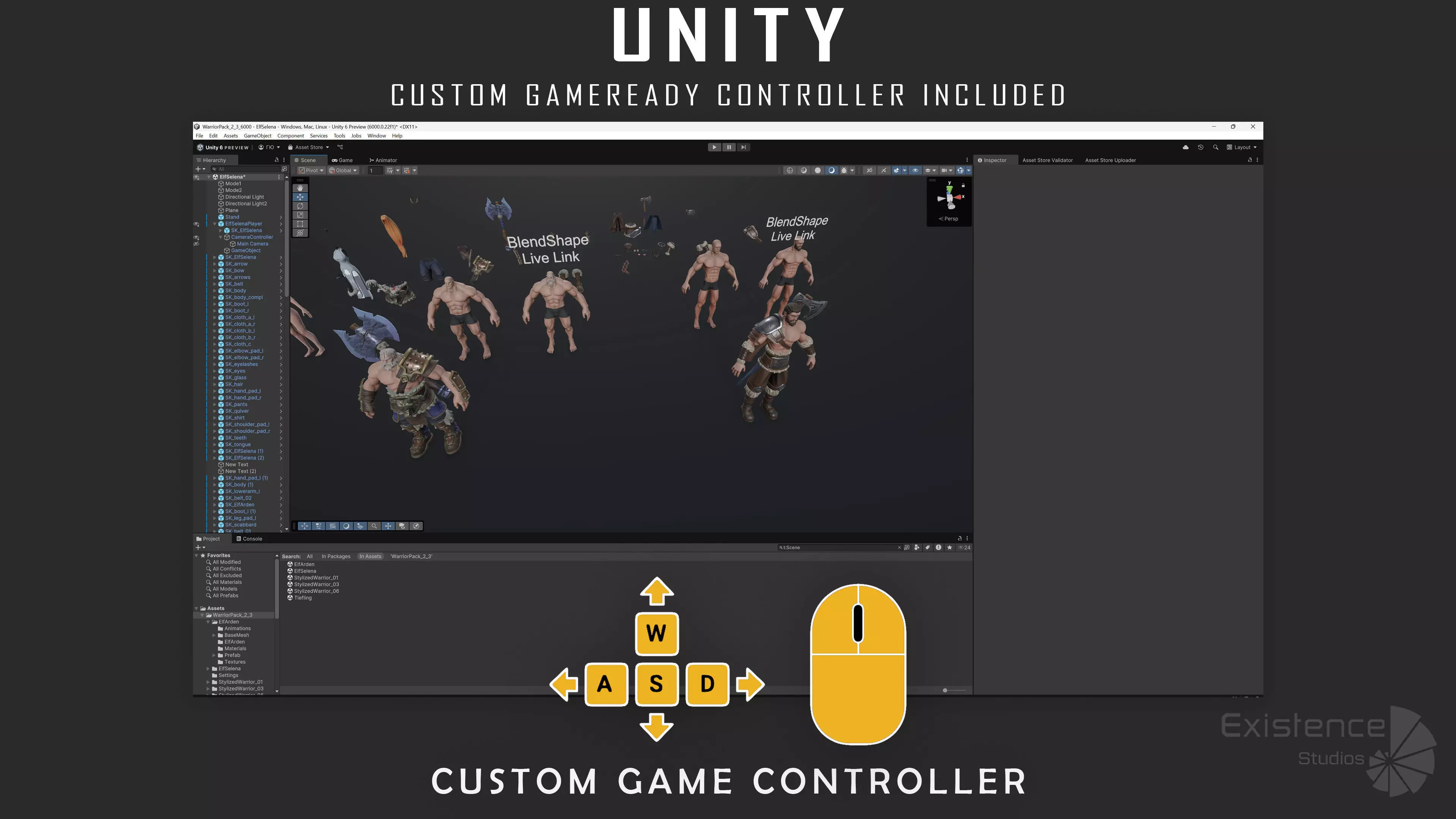 Pack 2 and 3 - Stylized Characters Warriors - 74 Low-poly 3D model_33