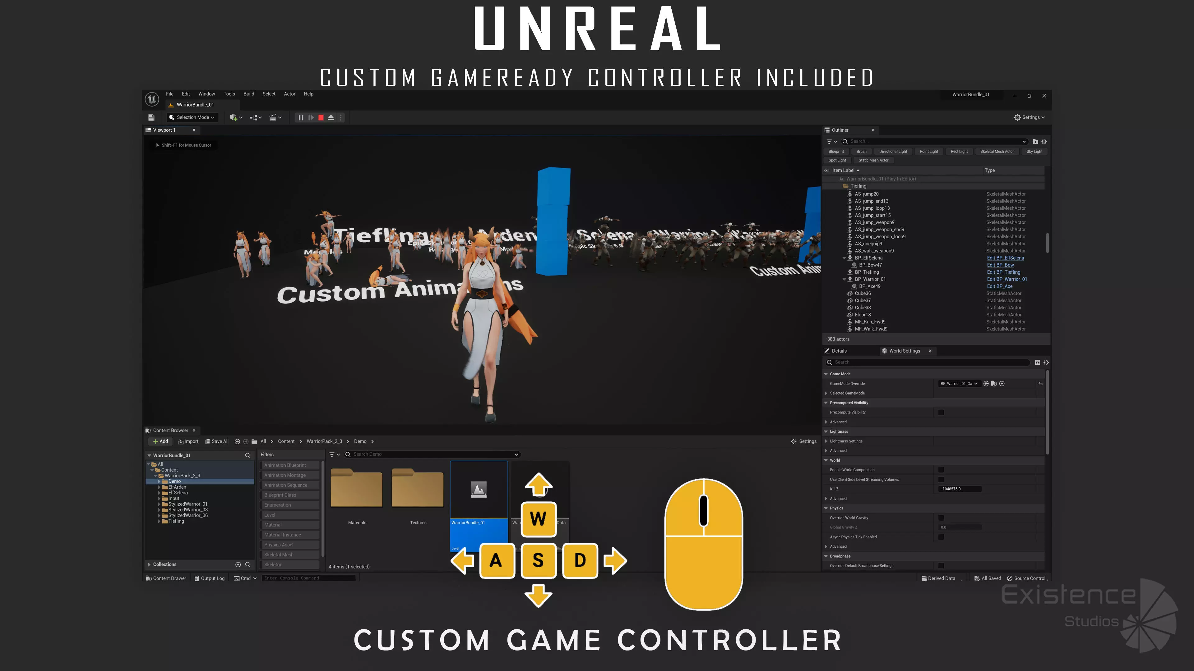 Pack 2 and 3 - Stylized Characters Warriors - 74 Low-poly 3D model_26