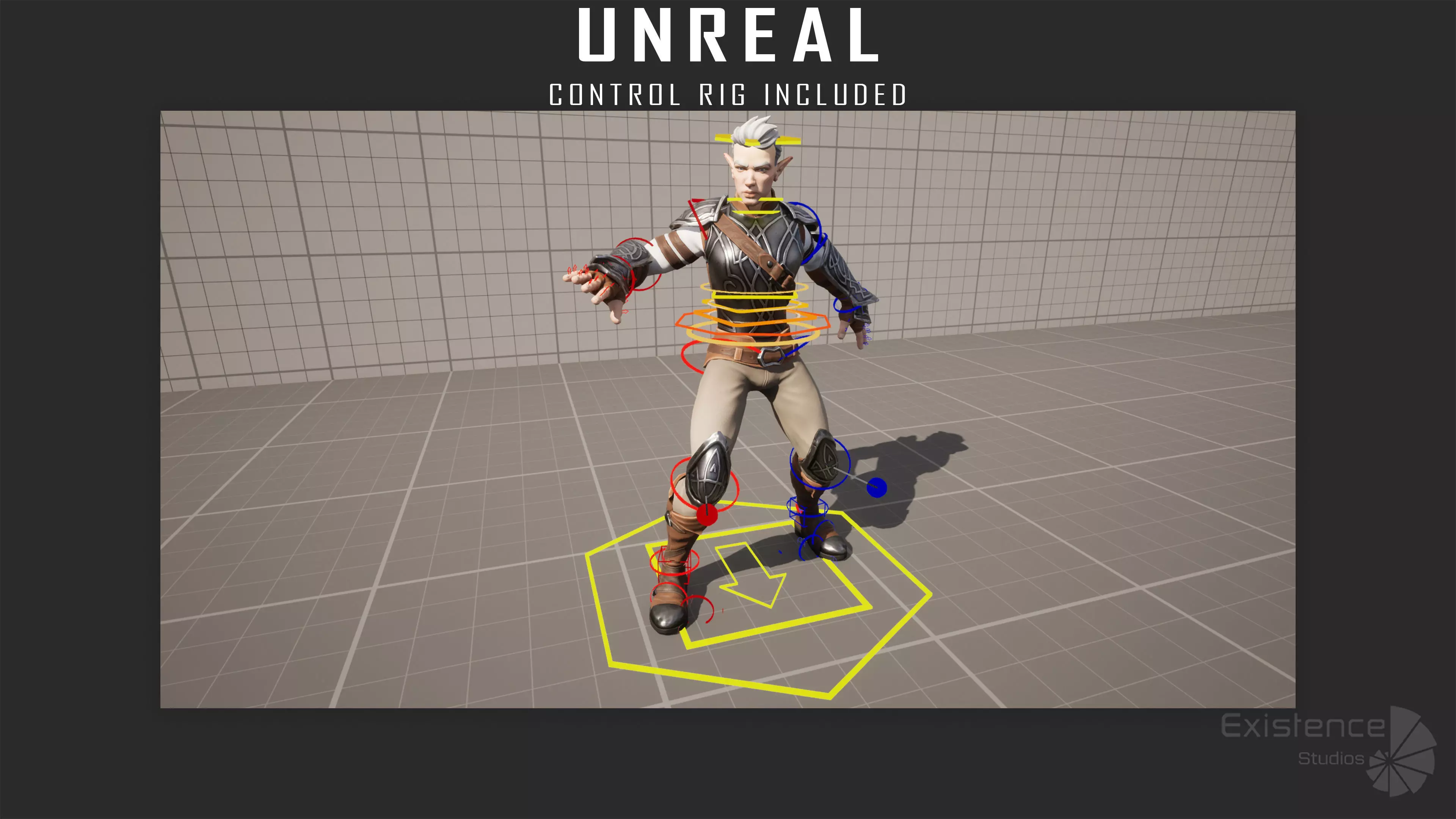 Pack 2 and 3 - Stylized Characters Warriors - 74 Low-poly 3D model_11