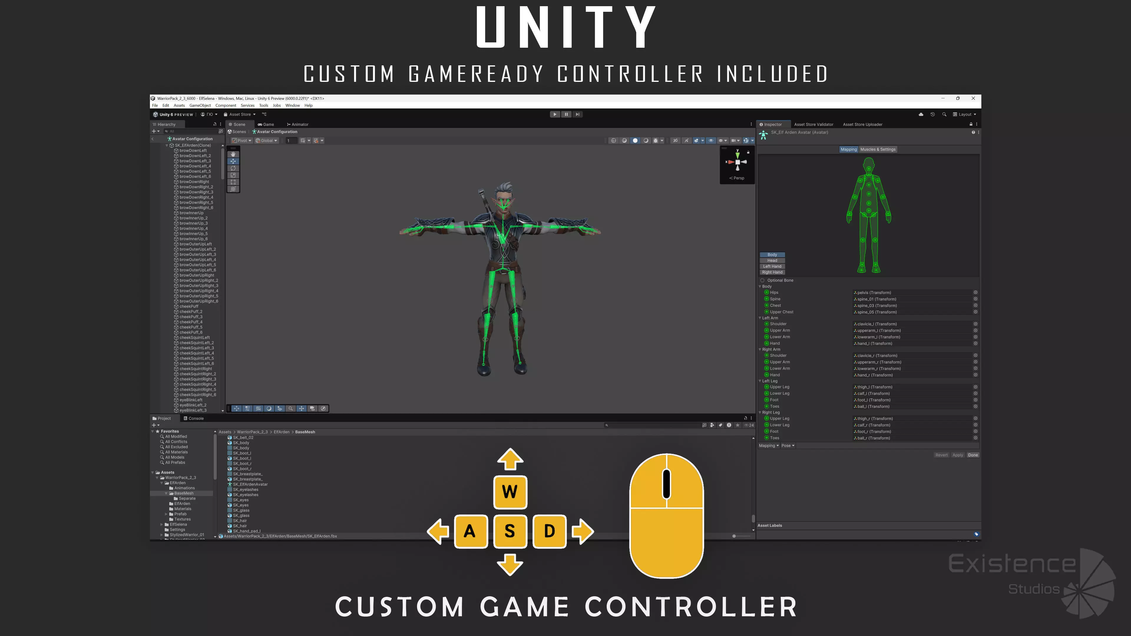 Pack 2 and 3 - Stylized Characters Warriors - 74 Low-poly 3D model_29