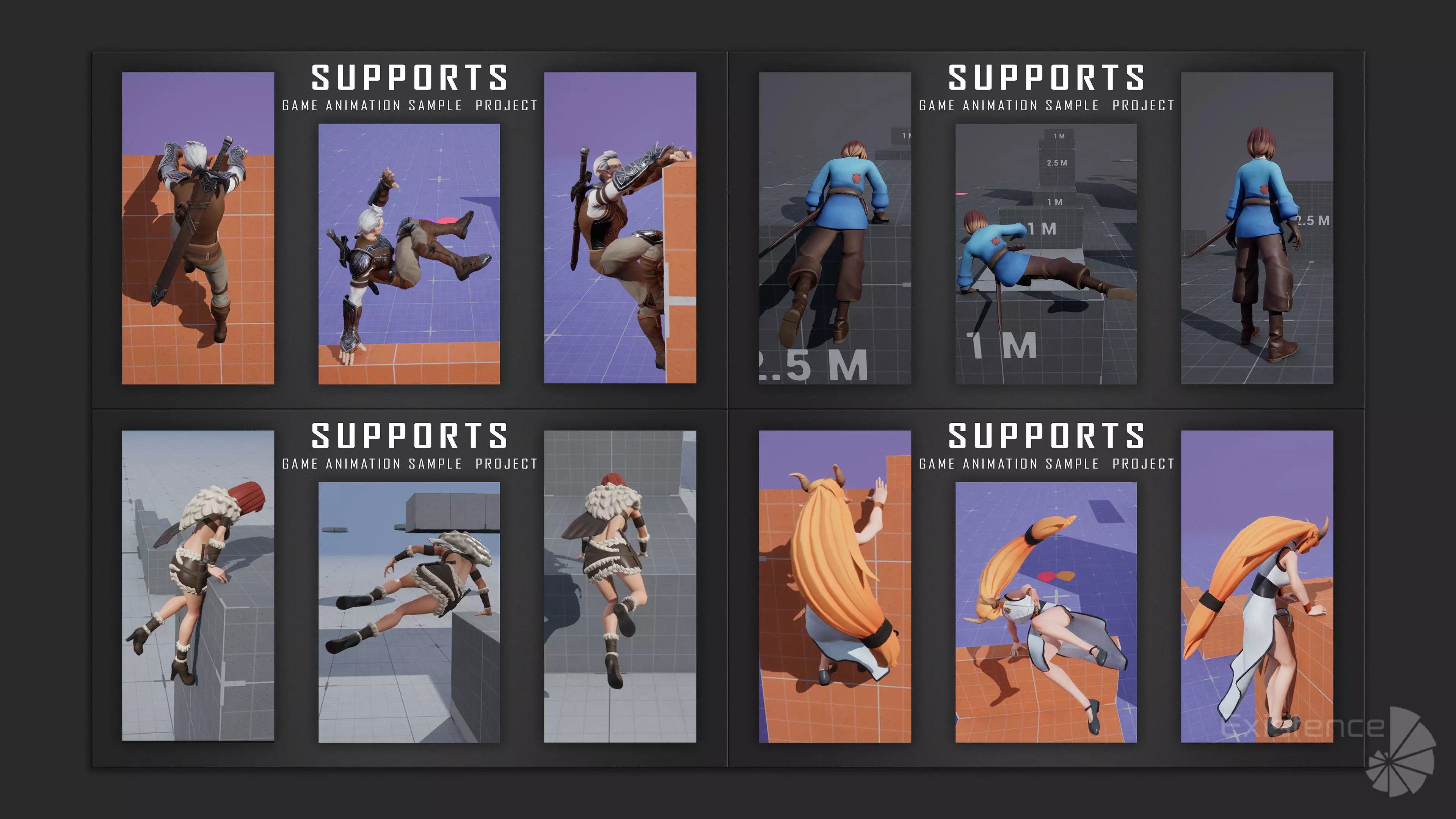 Pack 2 and 3 - Stylized Characters Warriors - 74 Low-poly 3D model_13