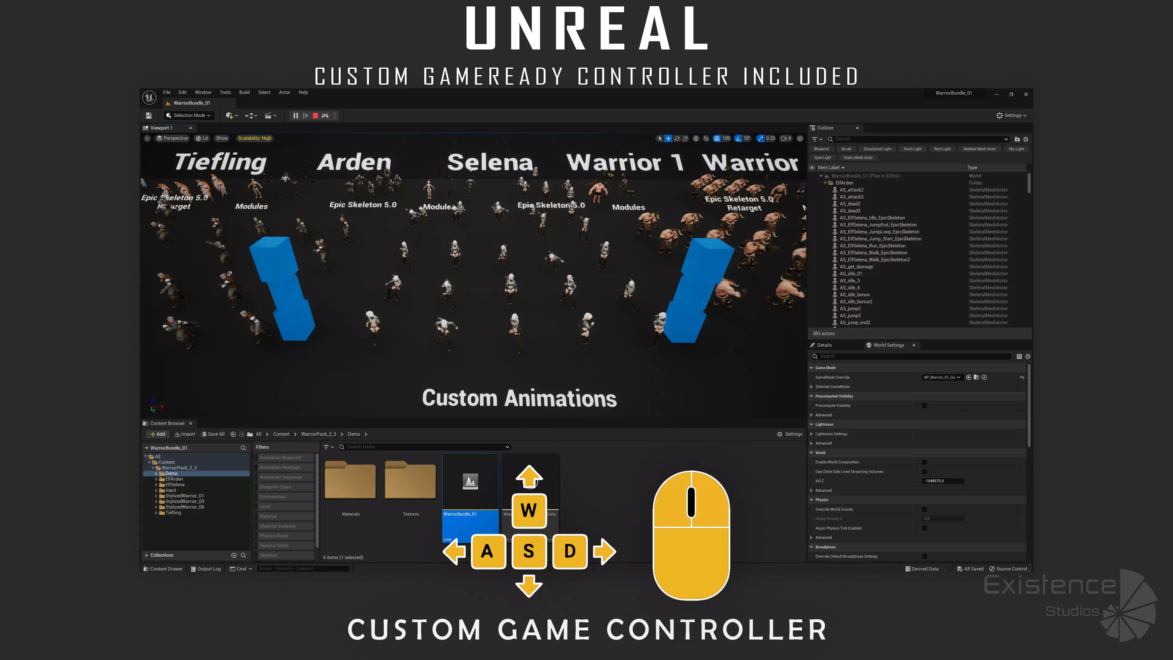 Pack 2 and 3 - Stylized Characters Warriors - 74 Low-poly 3D model_21