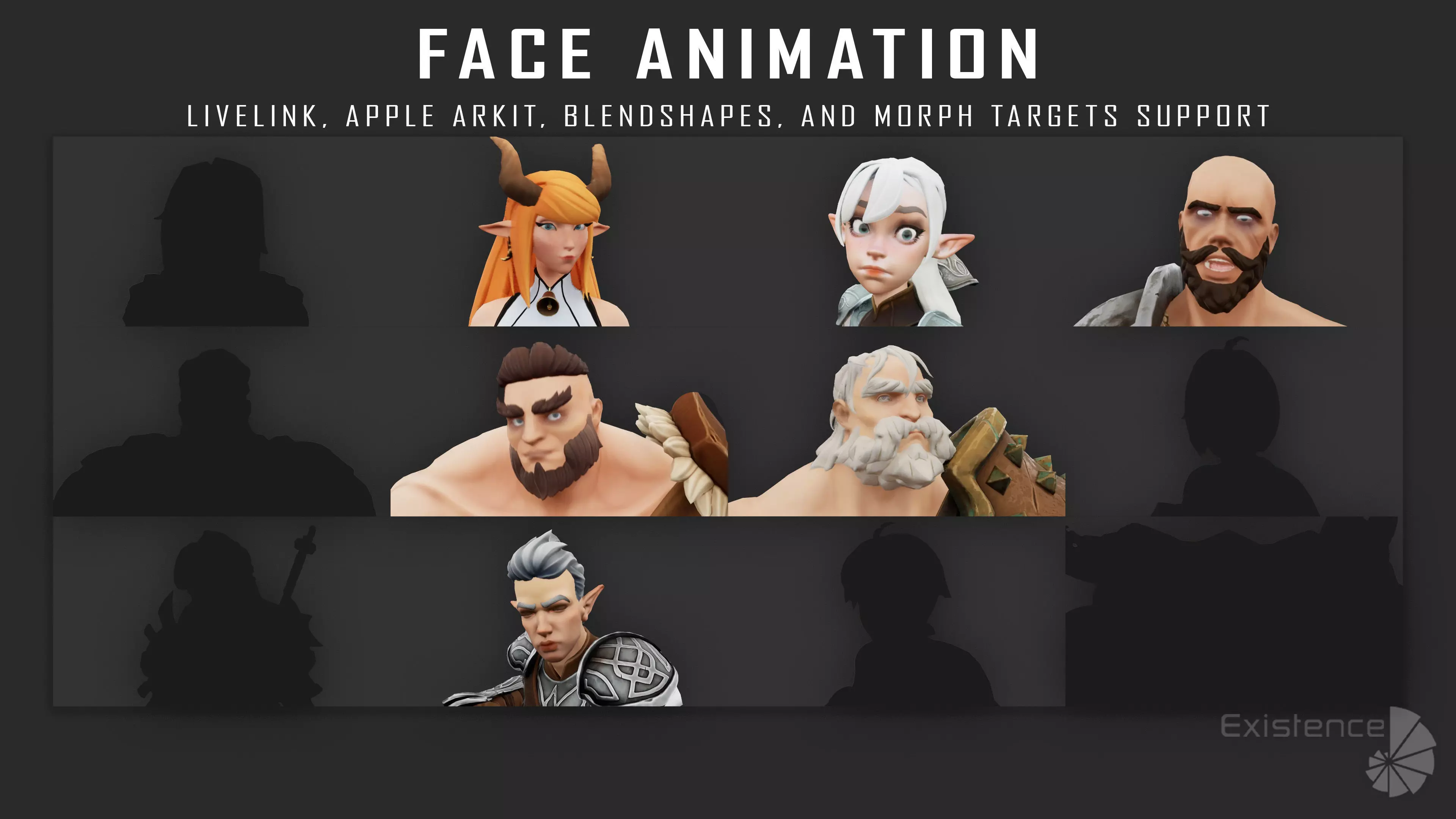 Pack 2 and 3 - Stylized Characters Warriors - 74 Low-poly 3D model_6