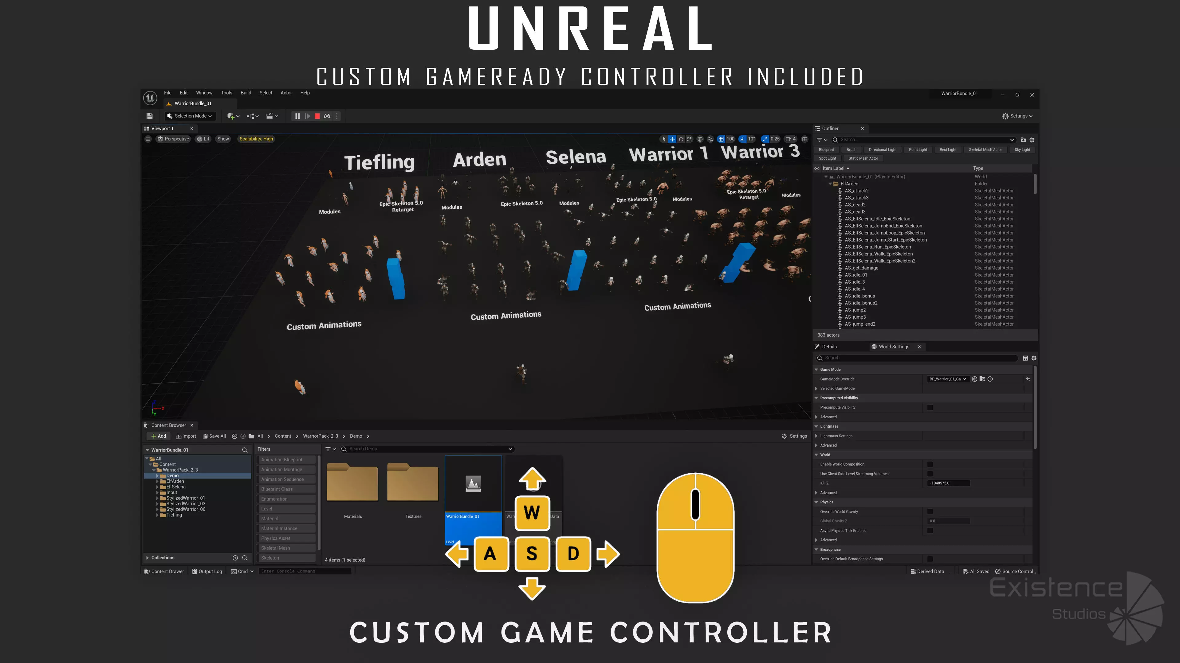 Pack 2 and 3 - Stylized Characters Warriors - 74 Low-poly 3D model_25