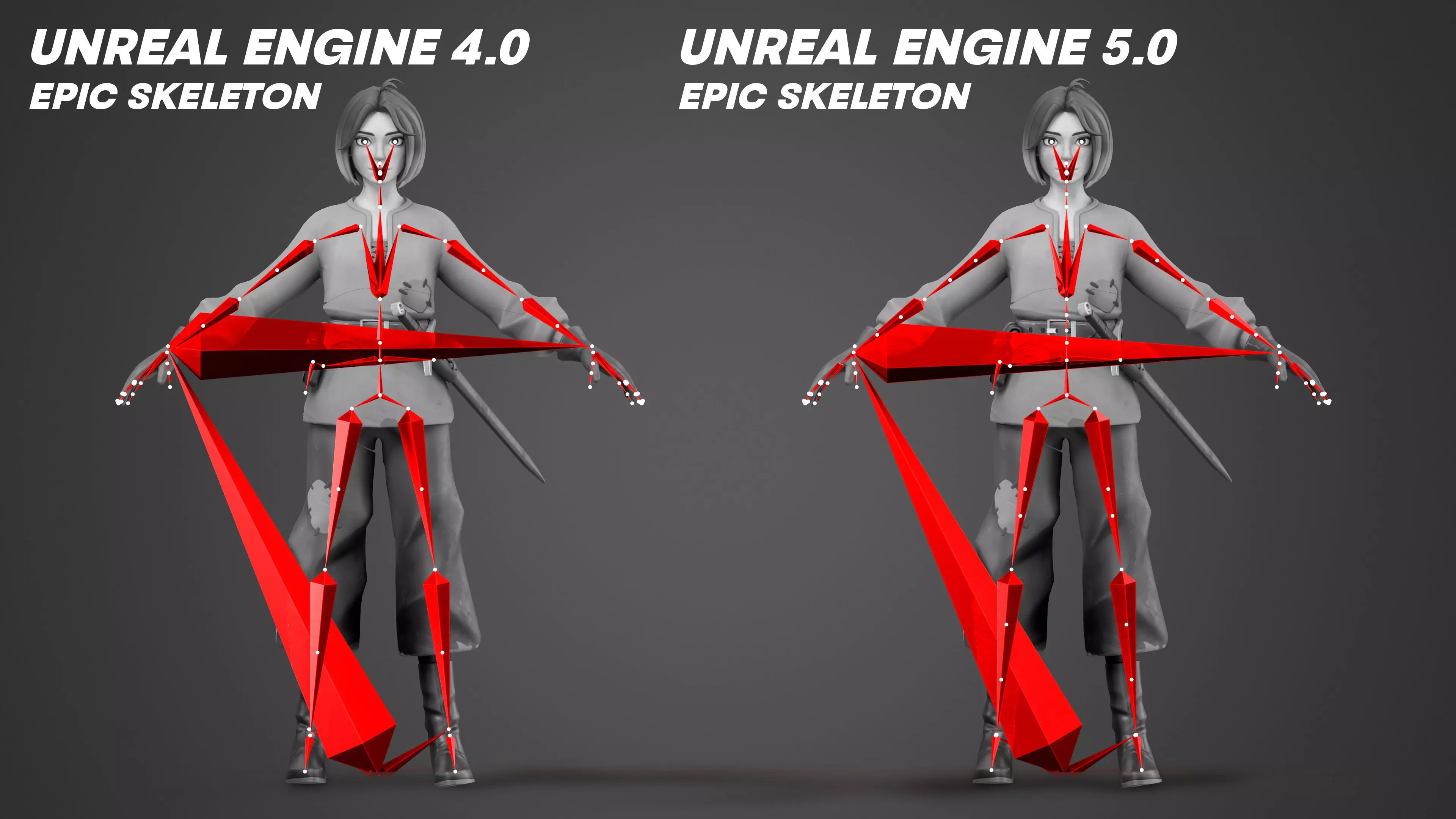 Pack 2 and 3 - Stylized Characters Warriors - 74 Low-poly 3D model_12