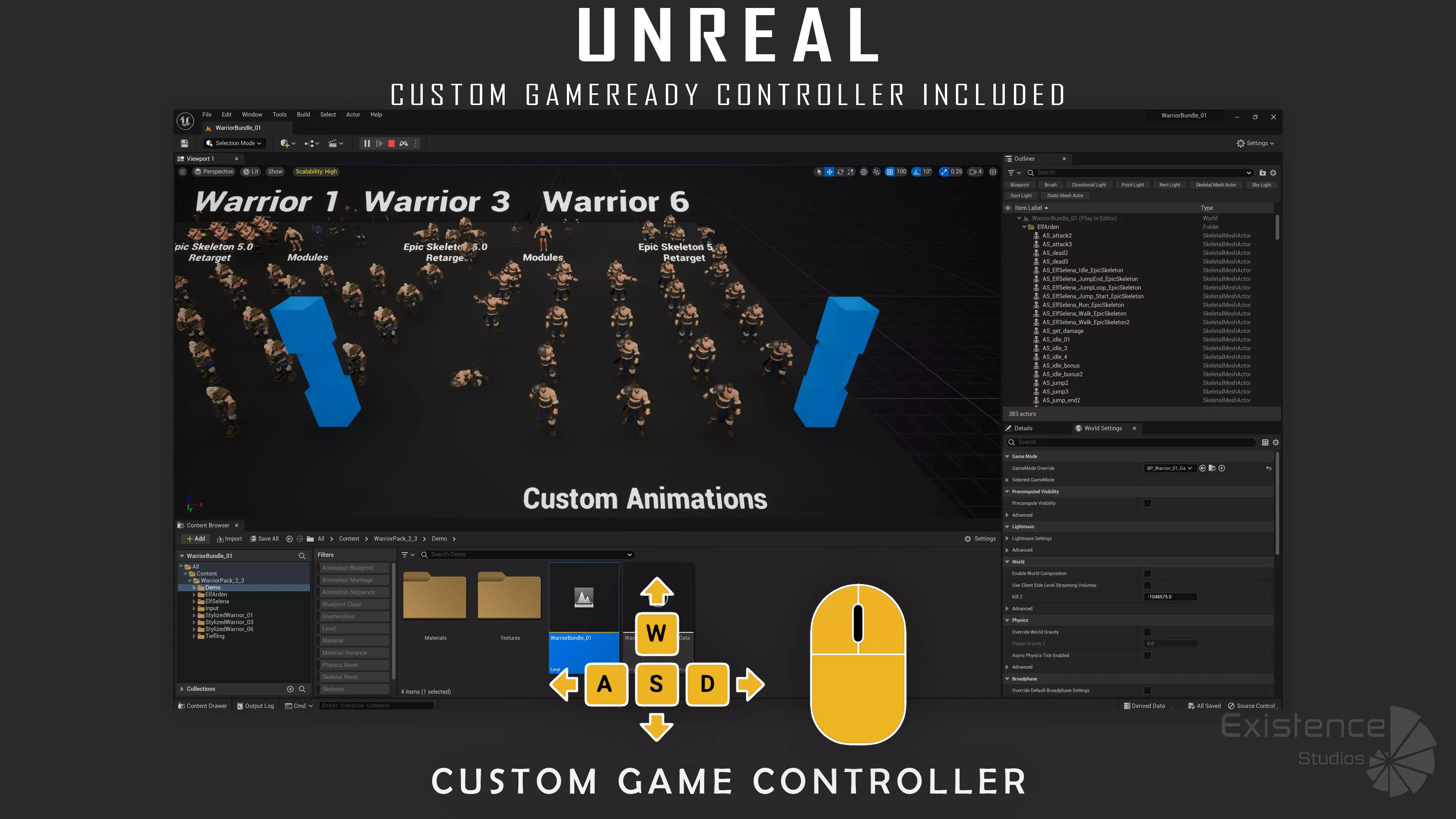 Pack 2 and 3 - Stylized Characters Warriors - 74 Low-poly 3D model_28