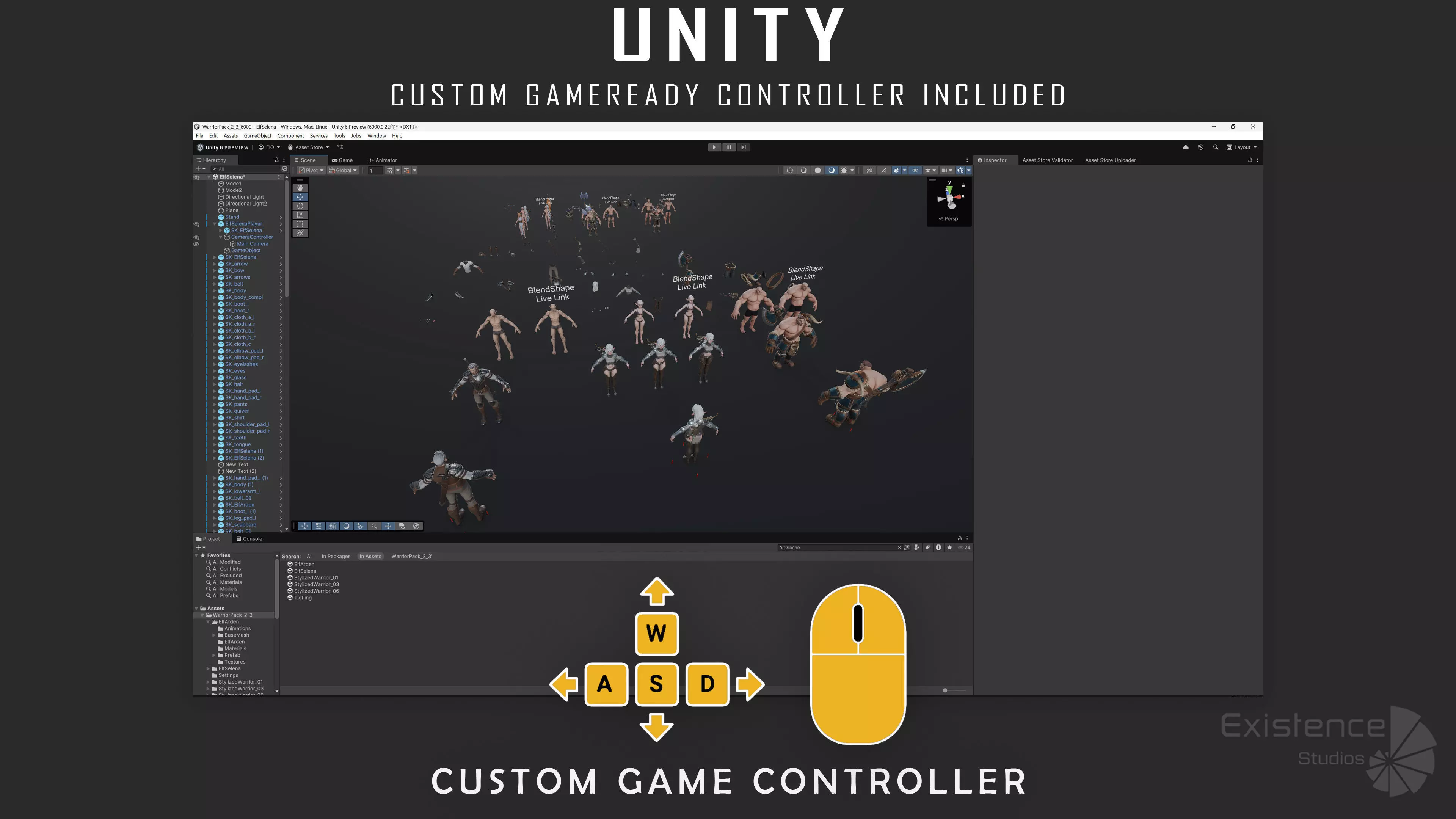 Pack 2 and 3 - Stylized Characters Warriors - 74 Low-poly 3D model_5