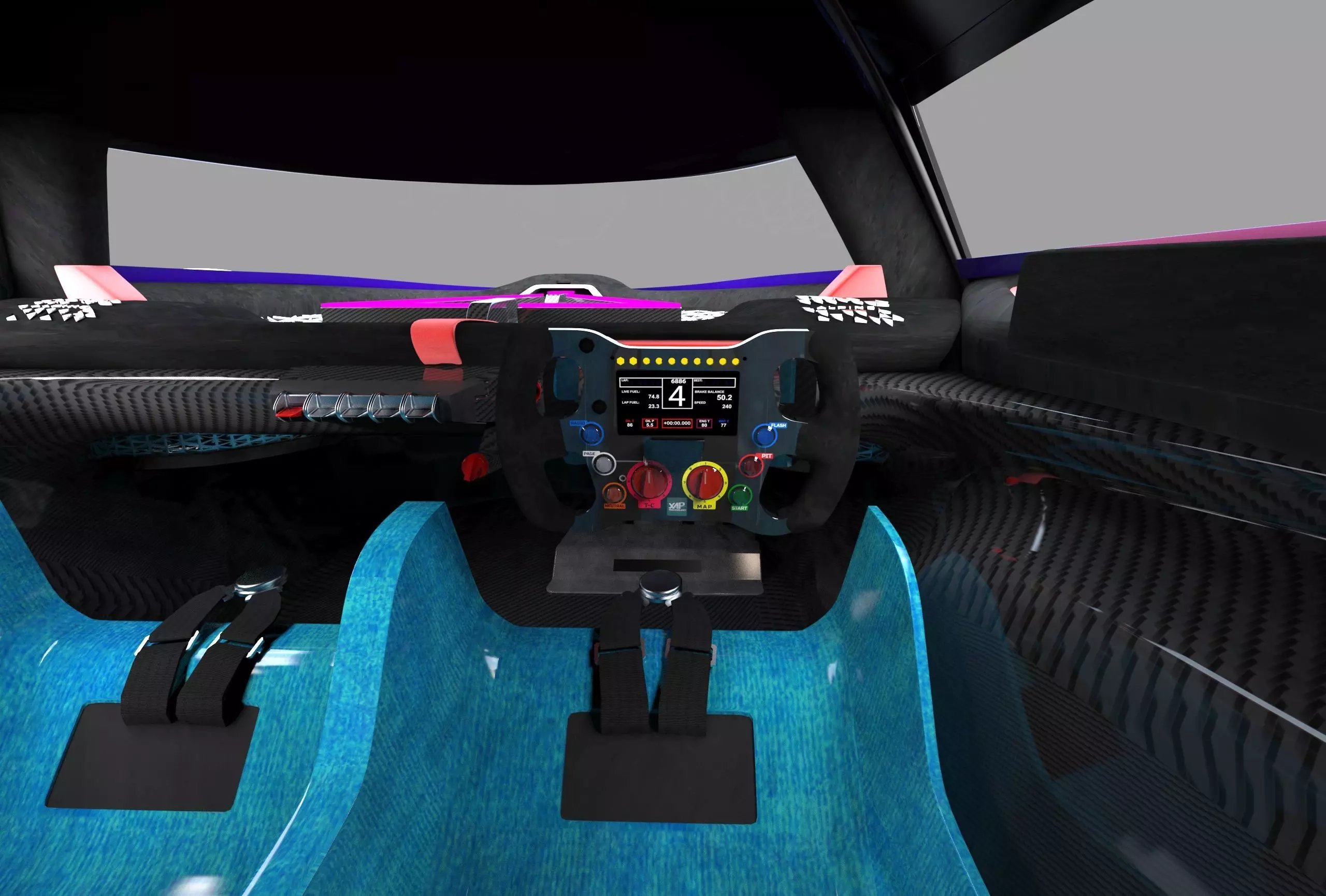 Alpine Alpenglow HY4 Concept 2022 HQ interior  3D model_27