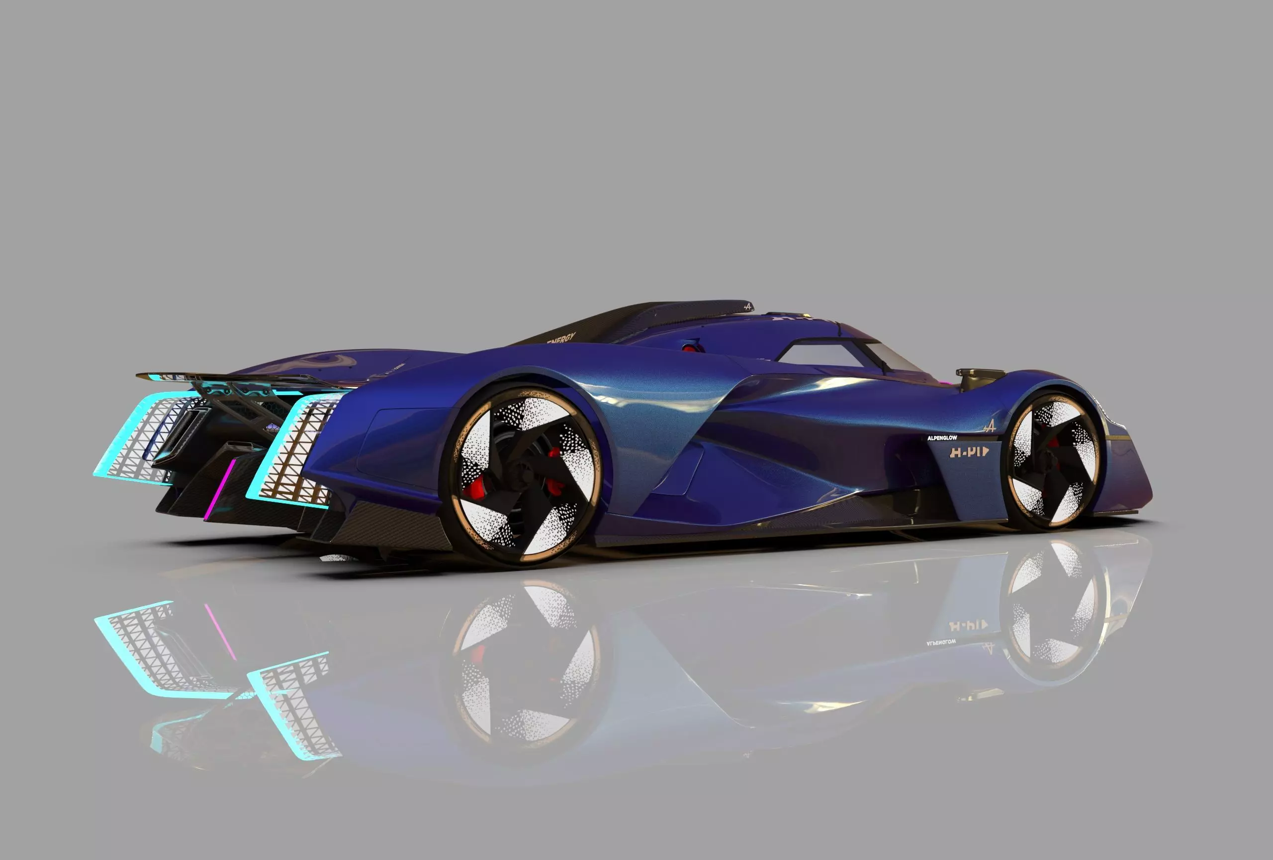 Alpine Alpenglow HY4 Concept 2022 HQ interior  3D model_23