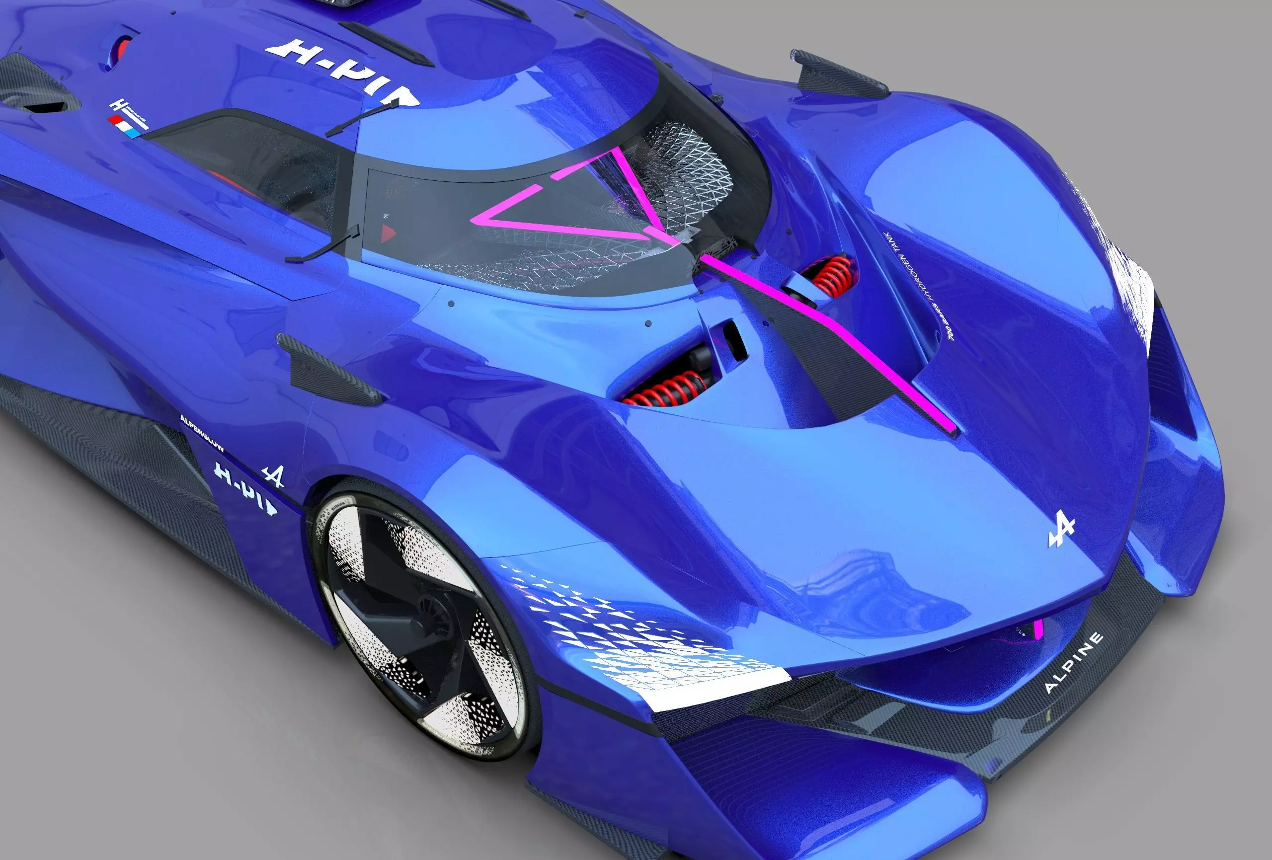 Alpine Alpenglow HY4 Concept 2022 HQ interior  3D model_9