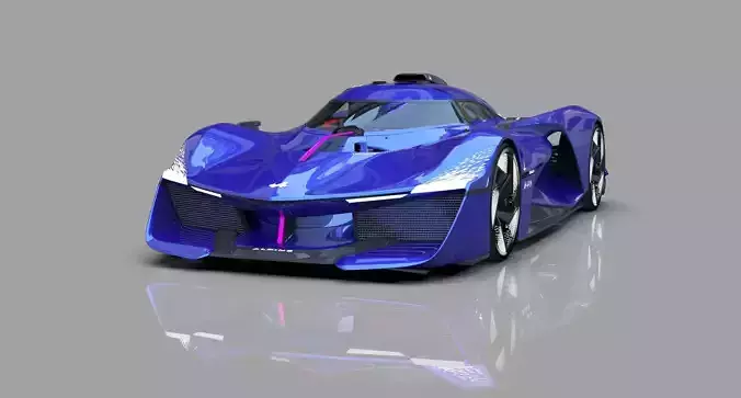 Alpine Alpenglow HY4 Concept 2022 HQ interior  3D model