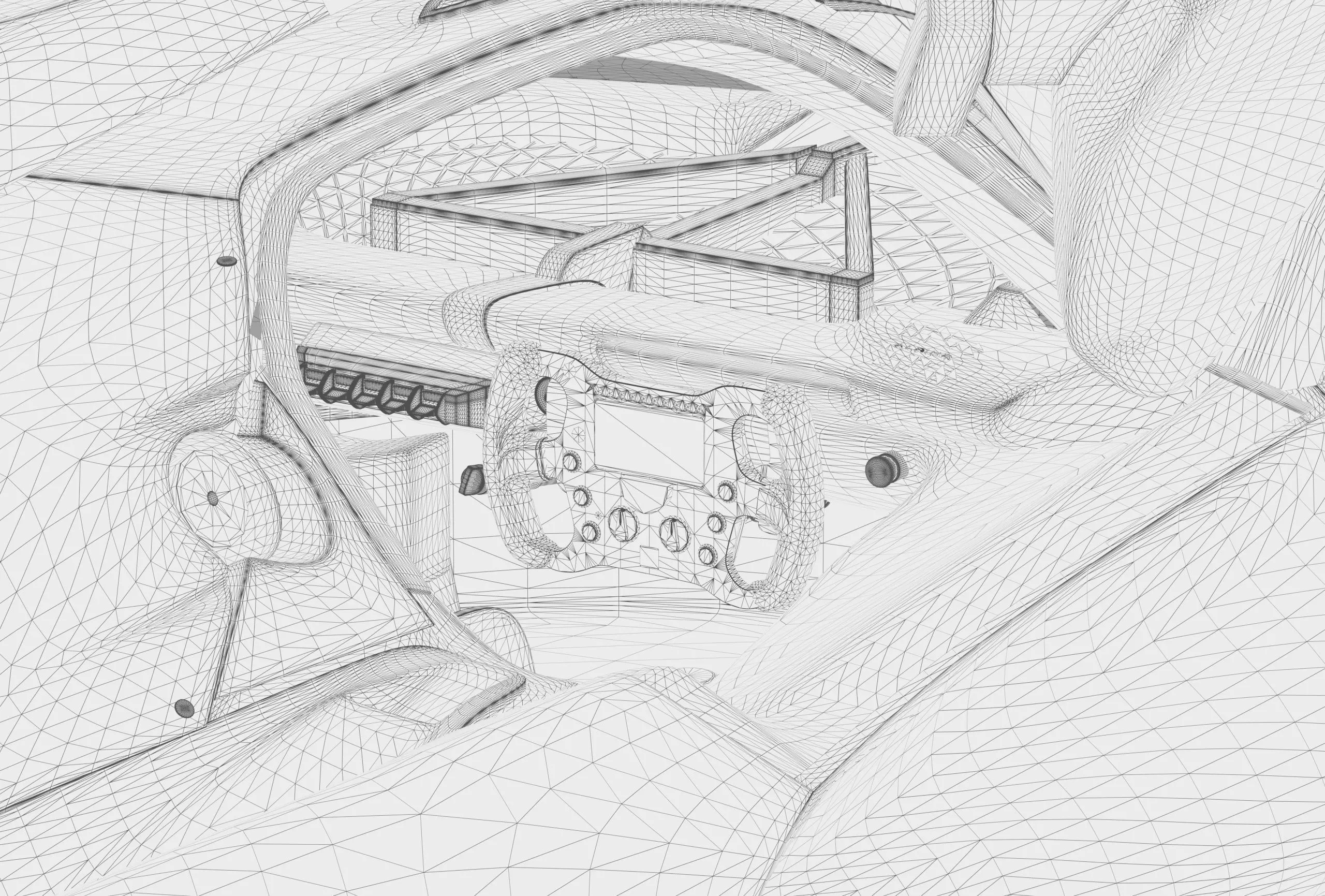 Alpine Alpenglow HY4 Concept 2022 HQ interior  3D model_48