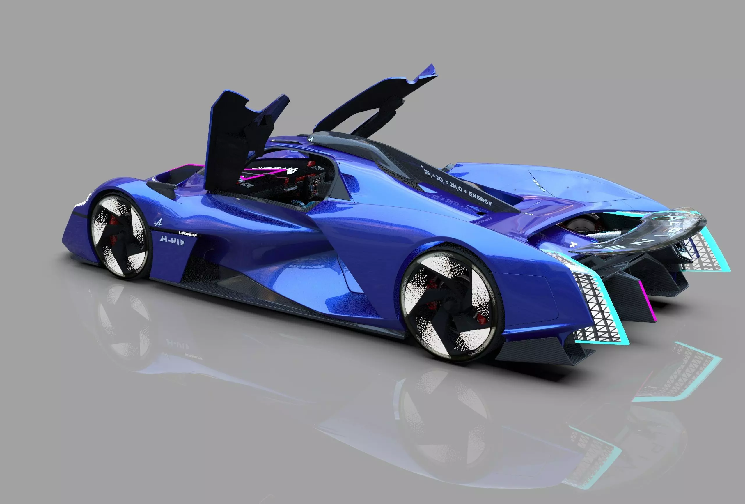 Alpine Alpenglow HY4 Concept 2022 HQ interior  3D model_20