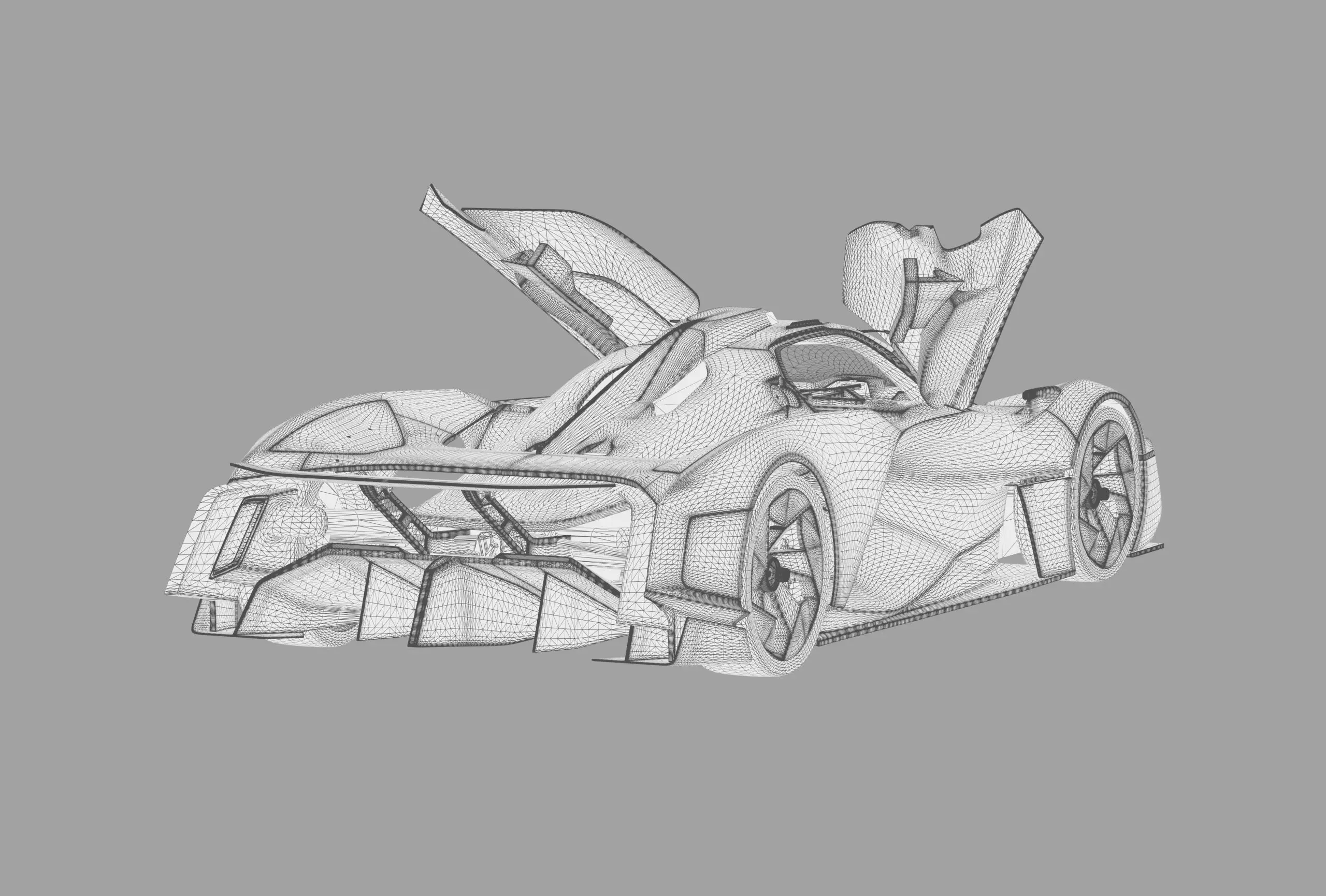 Alpine Alpenglow HY4 Concept 2022 HQ interior  3D model_46