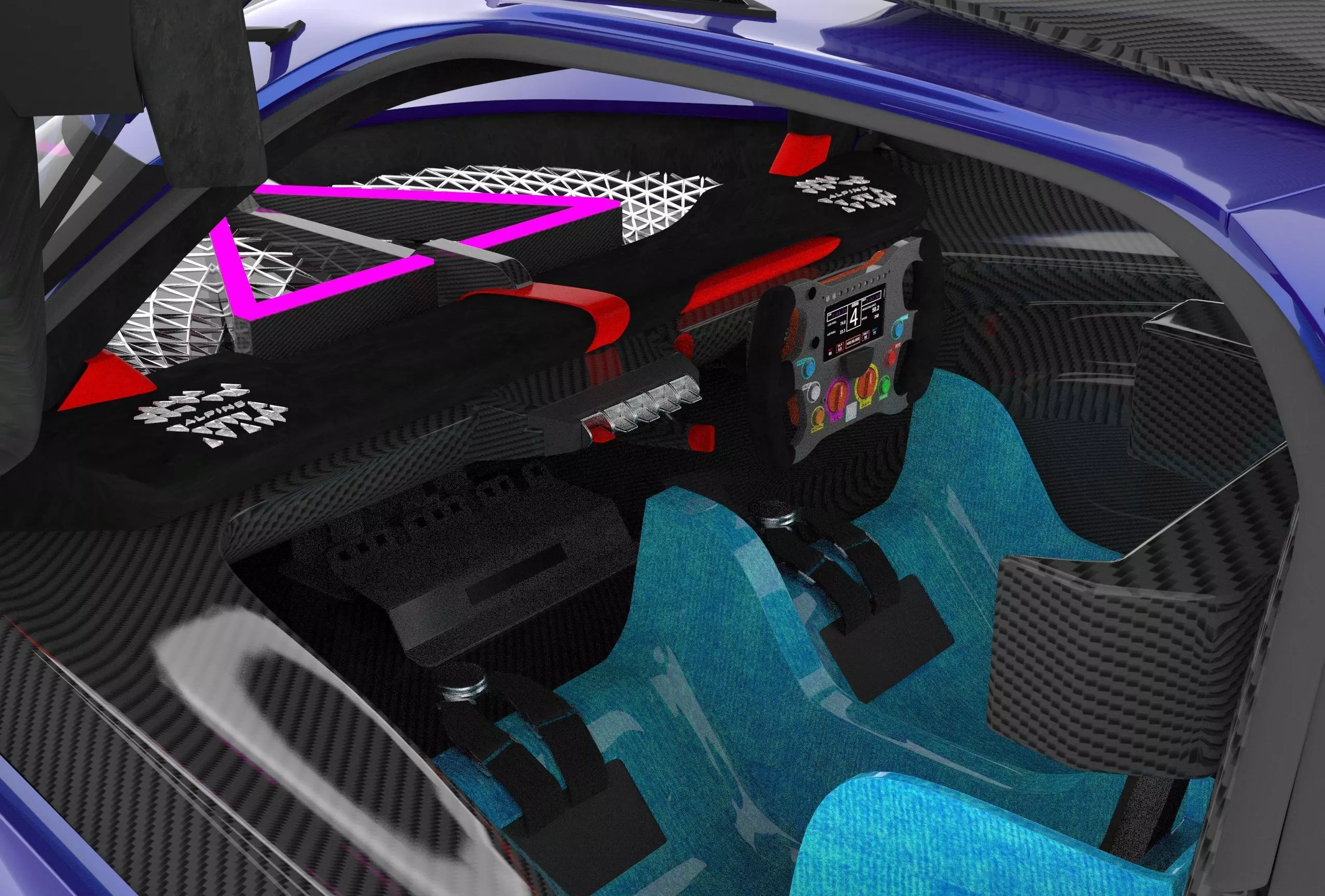 Alpine Alpenglow HY4 Concept 2022 HQ interior  3D model_26