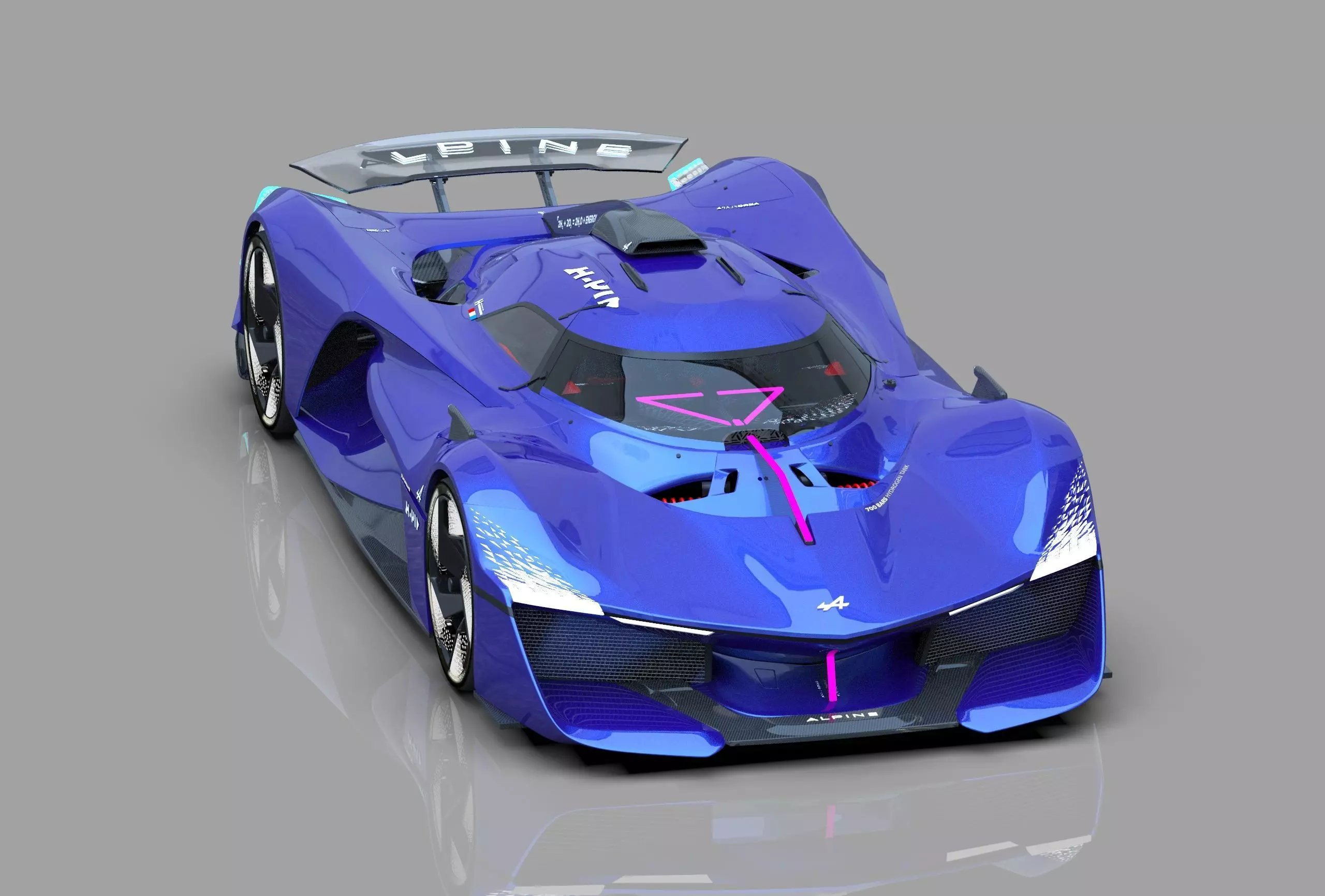 Alpine Alpenglow HY4 Concept 2022 HQ interior  3D model_14