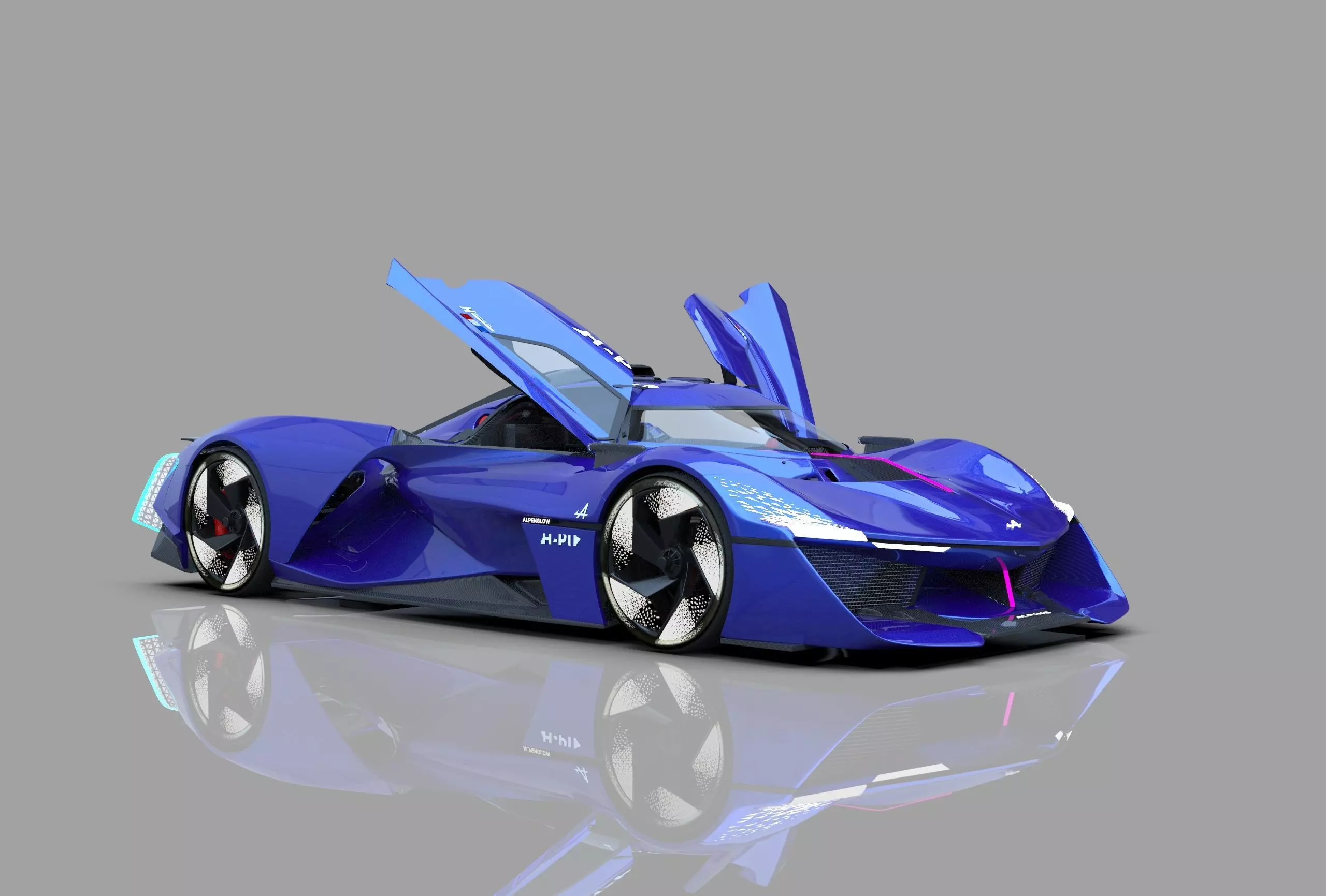 Alpine Alpenglow HY4 Concept 2022 HQ interior  3D model_18