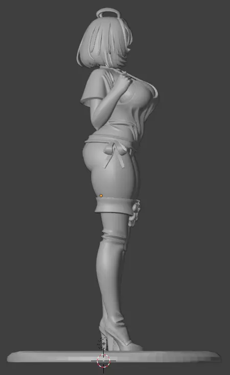 Anime Girl Figure STL 3D Printable Model for Collectors 3D print model_3
