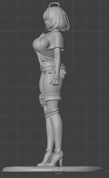 Anime Girl Figure STL 3D Printable Model for Collectors 3D print model_1