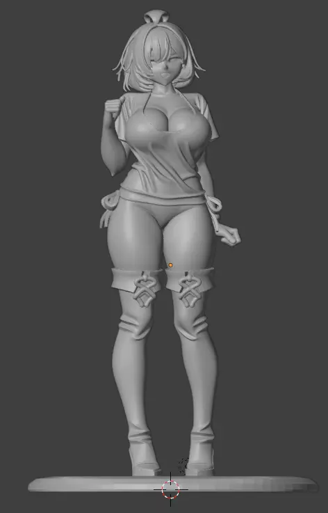 Anime Girl Figure STL 3D Printable Model for Collectors 3D print model_0