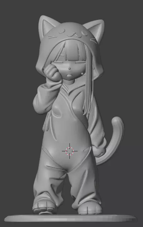 Anime Girl Figure STL 3D Printable Model for Collectors 3D print model_0