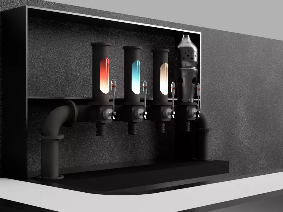 Ogas Cantina Bar Tap Assembly 3D print model_4