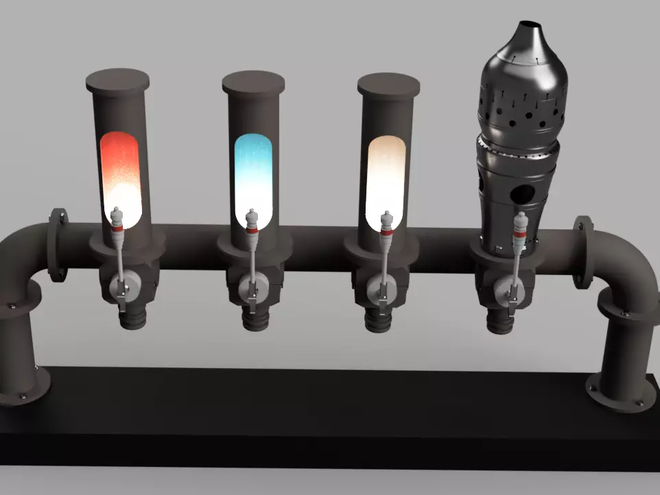 Ogas Cantina Bar Tap Assembly 3D print model_1