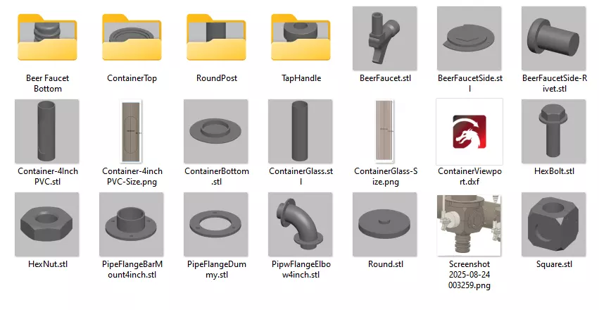 Ogas Cantina Bar Tap Assembly 3D print model_11