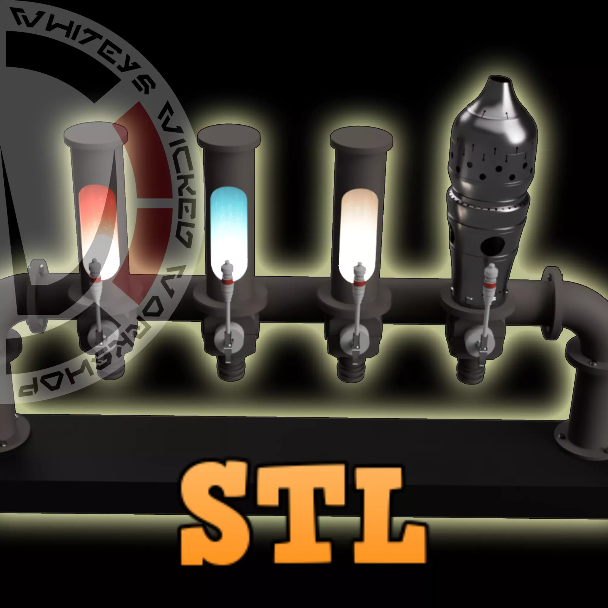 Ogas Cantina Bar Tap Assembly 3D print model_0