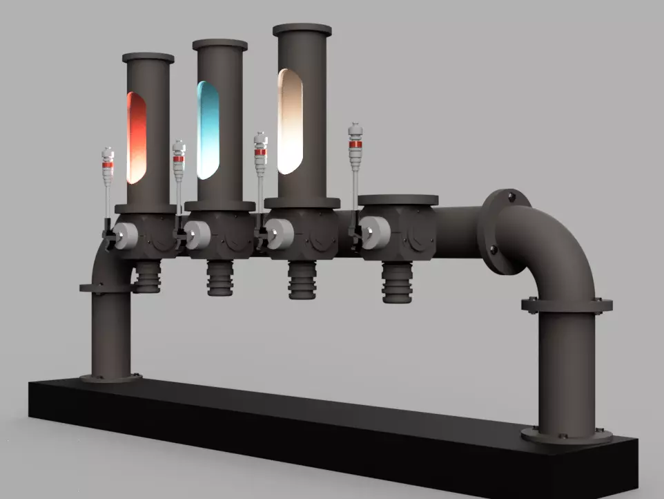 Ogas Cantina Bar Tap Assembly 3D print model_7